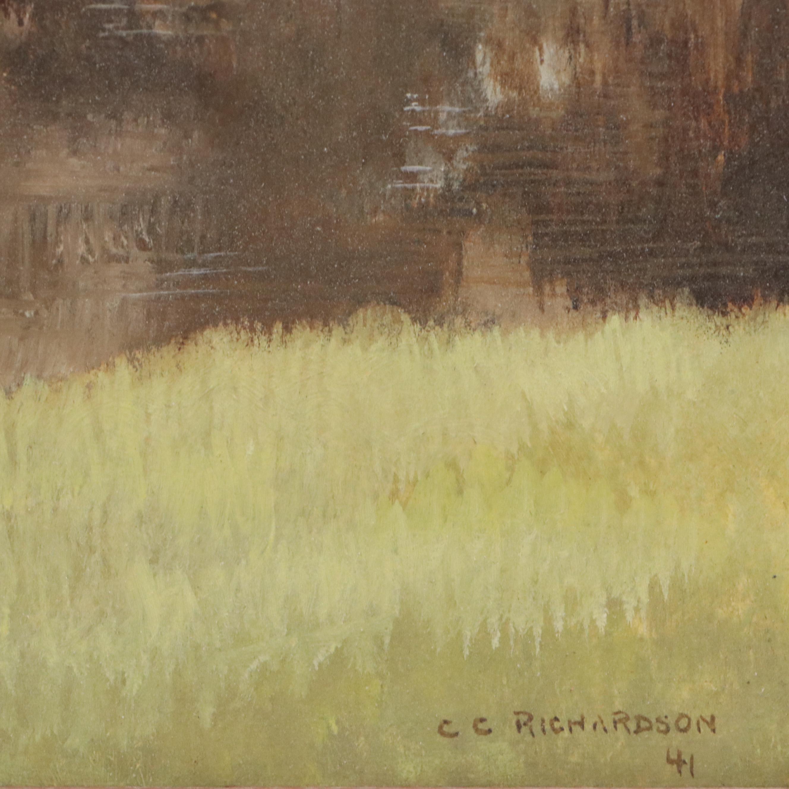 Constance Coleman Richardson Oil Painting "The Summer Home," 1941