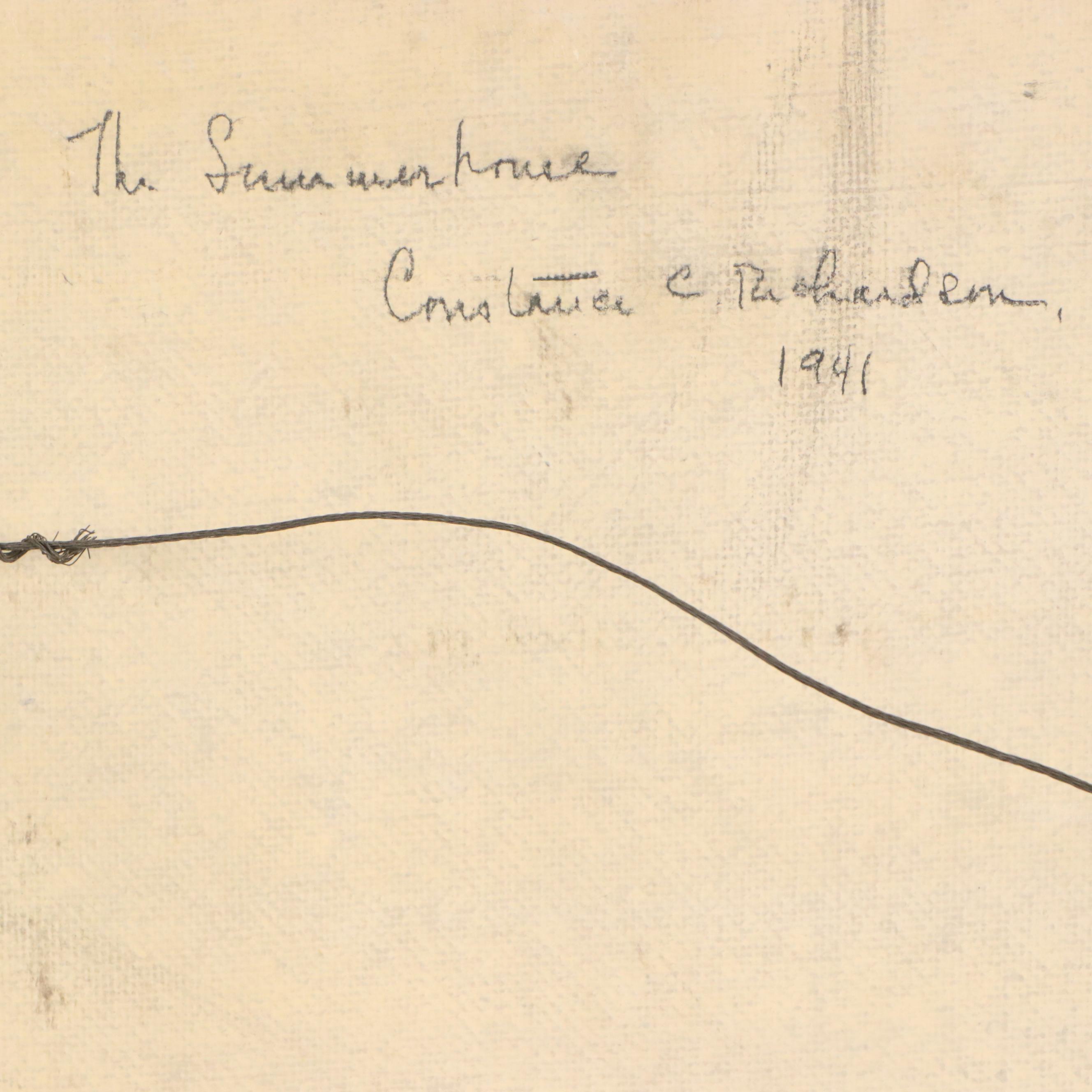 Constance Coleman Richardson Oil Painting "The Summer Home," 1941