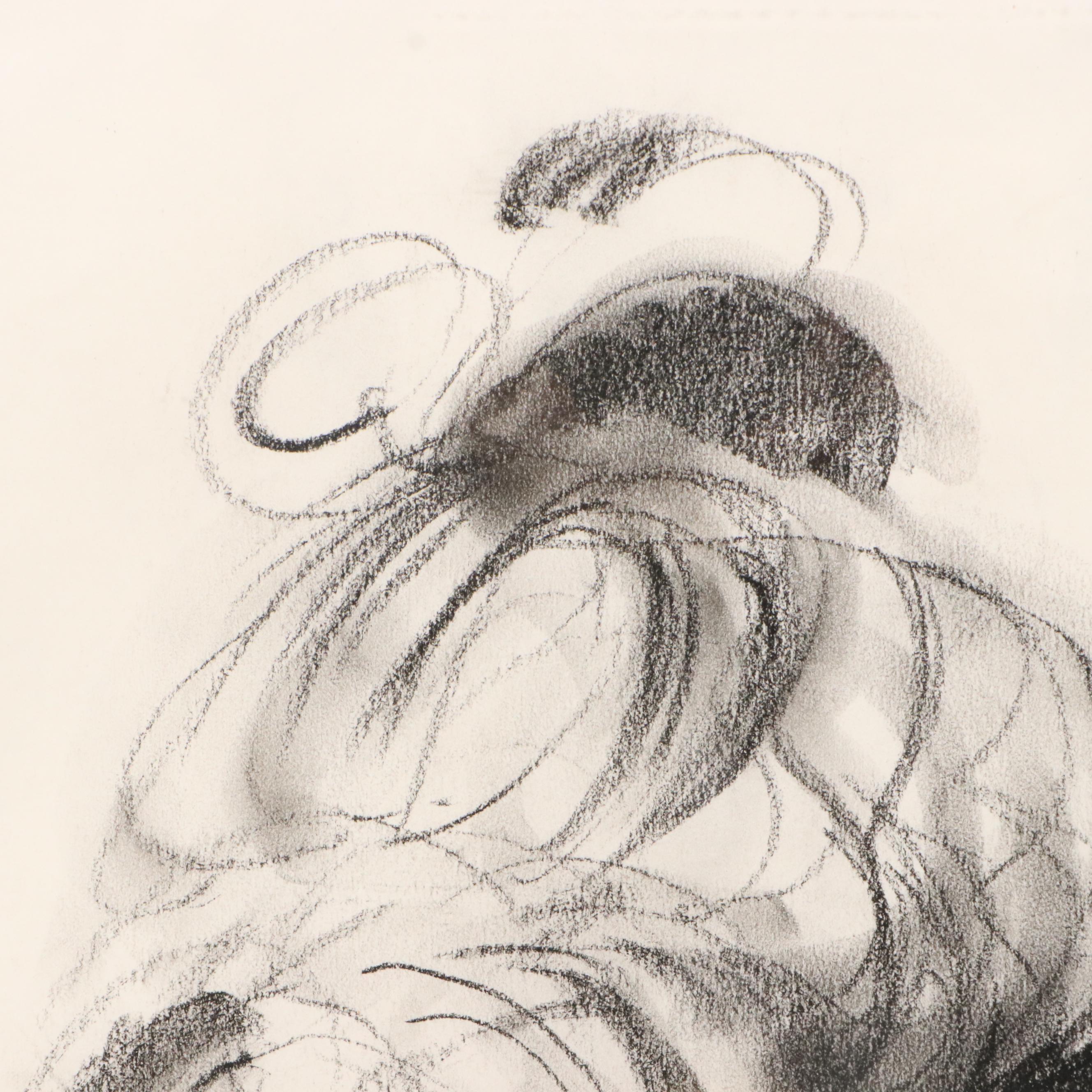 Joanne Honschopp Female Portrait Drawing, 21st Century