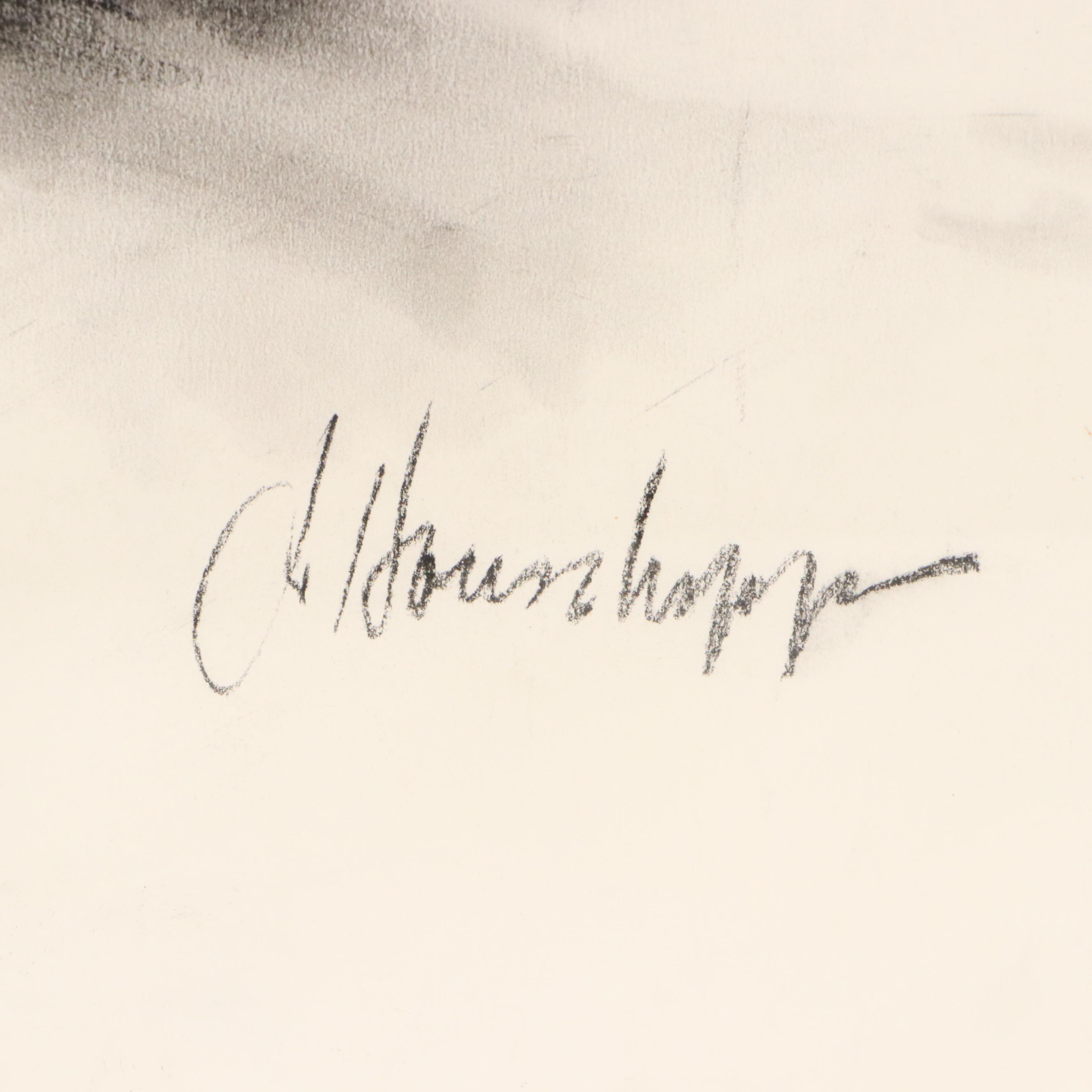 Joanne Honschopp Female Portrait Drawing, 21st Century