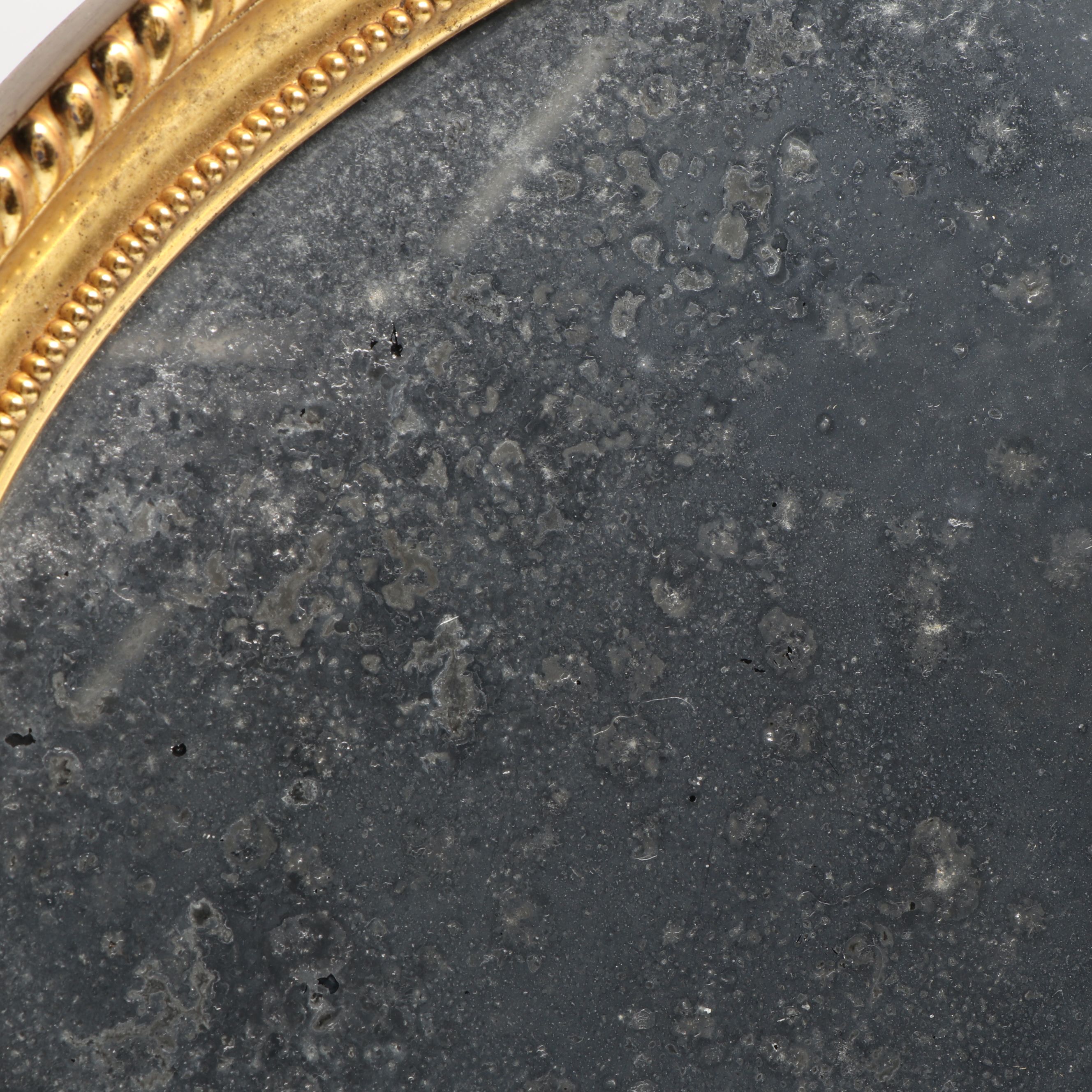 Gold Finished Oval Wall Mirror