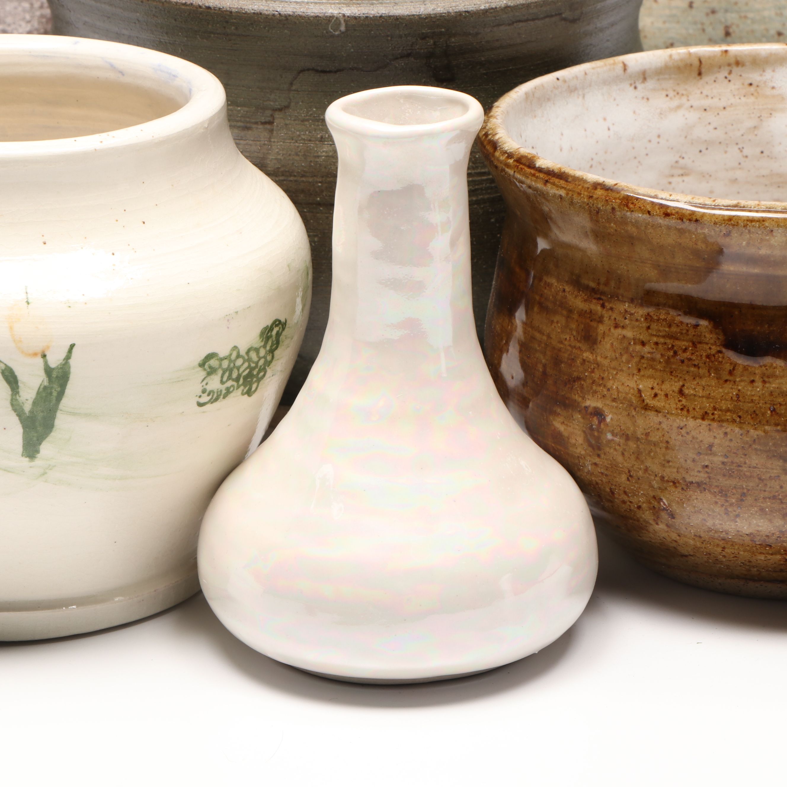 Lutz Art Pottery Stoneware Vases and Planters