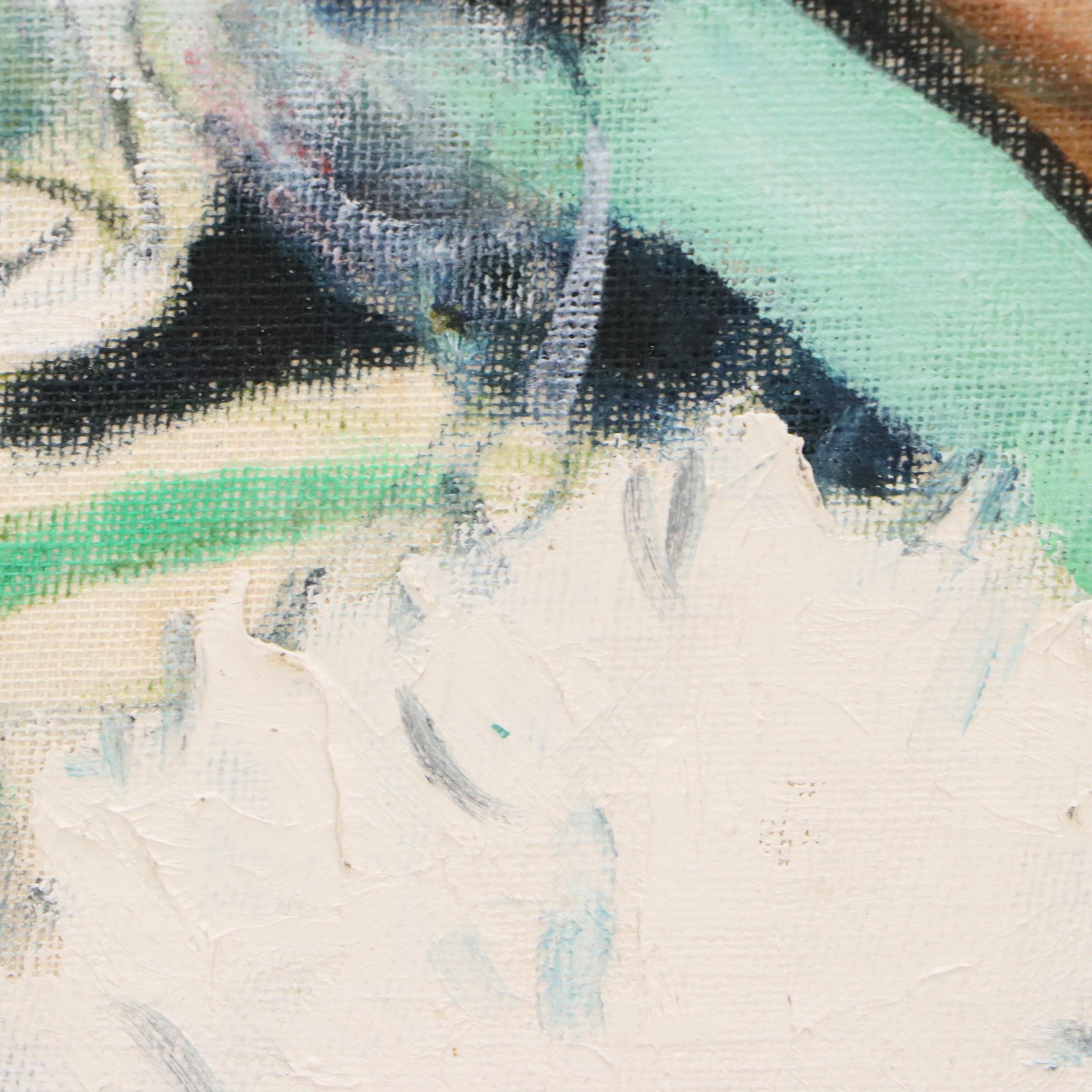 Xu Kuang Oil Painting Portrait of Young Girl, 1998