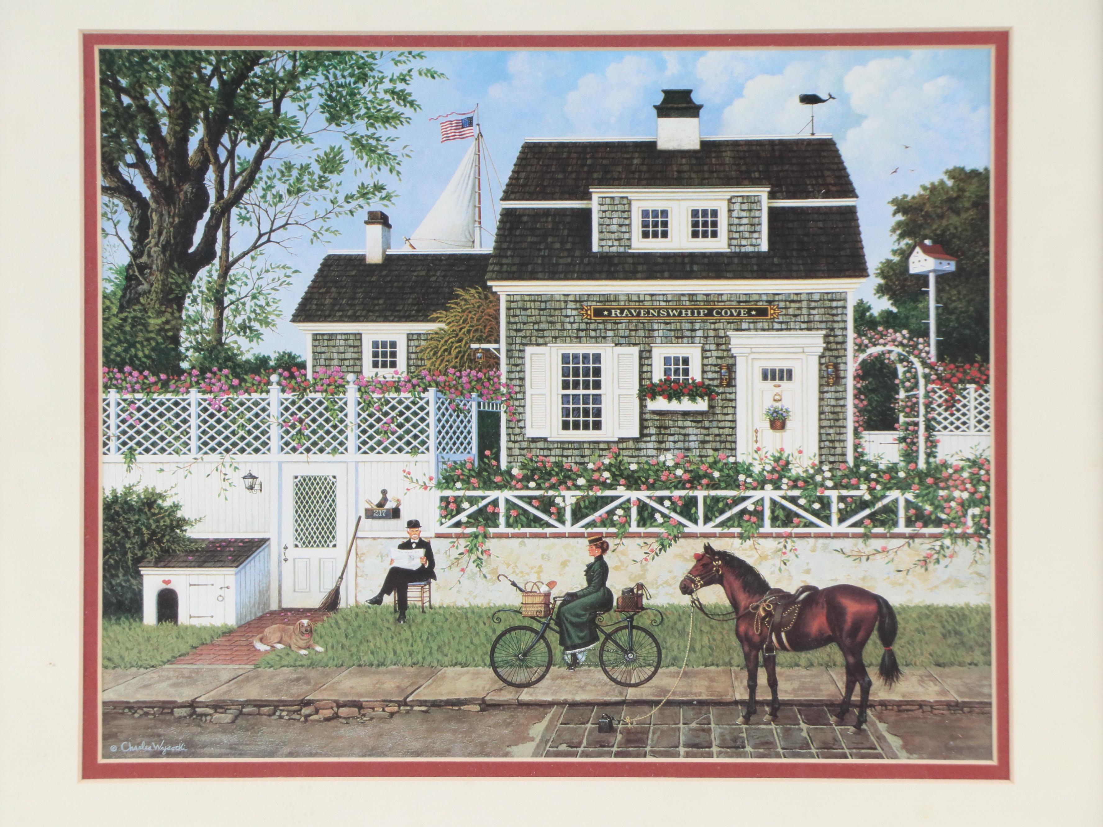 After Charles Wysocki Offset Lithograph "In Spring, Old Man's Fancy"