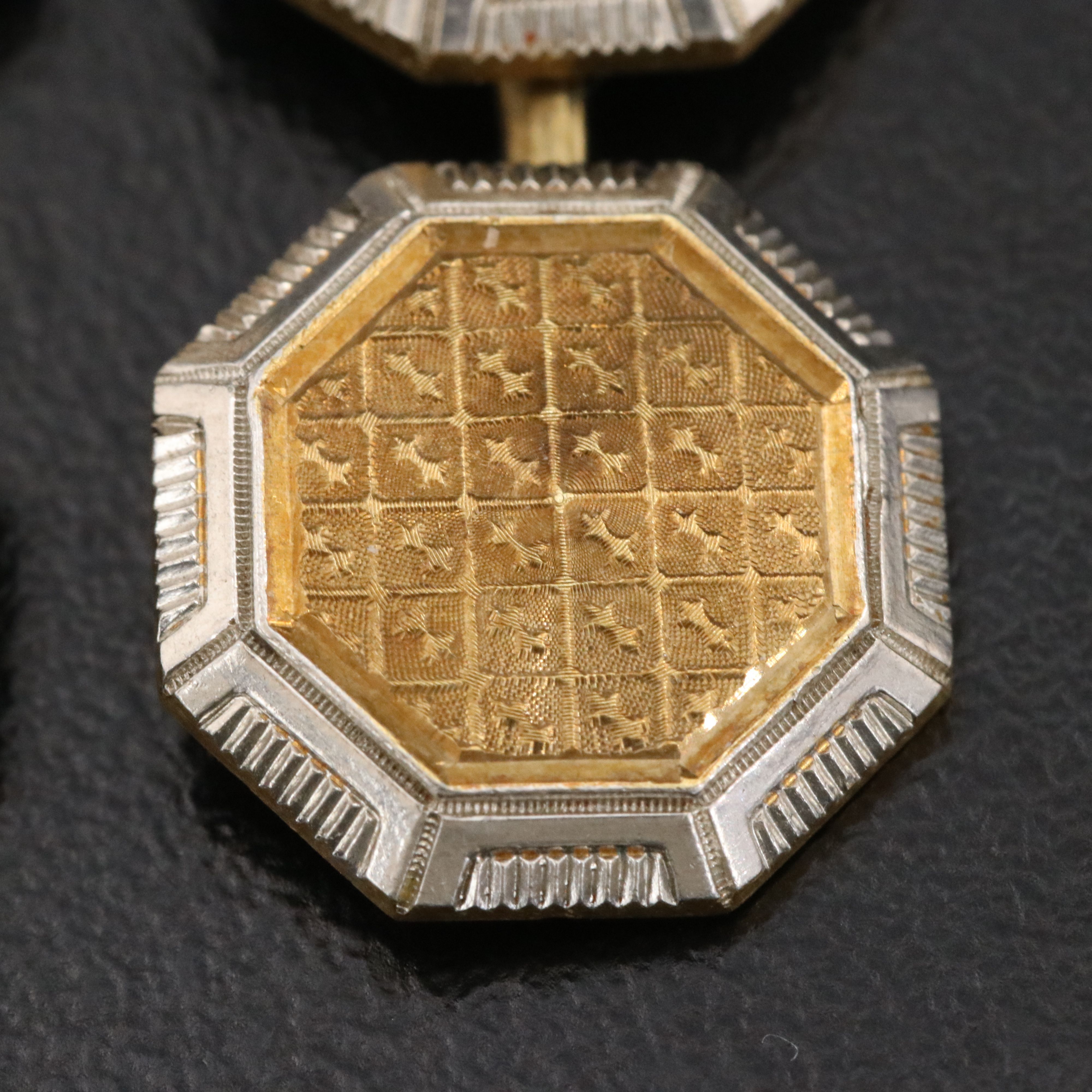 Vintage 14K Octagonal Cufflinks