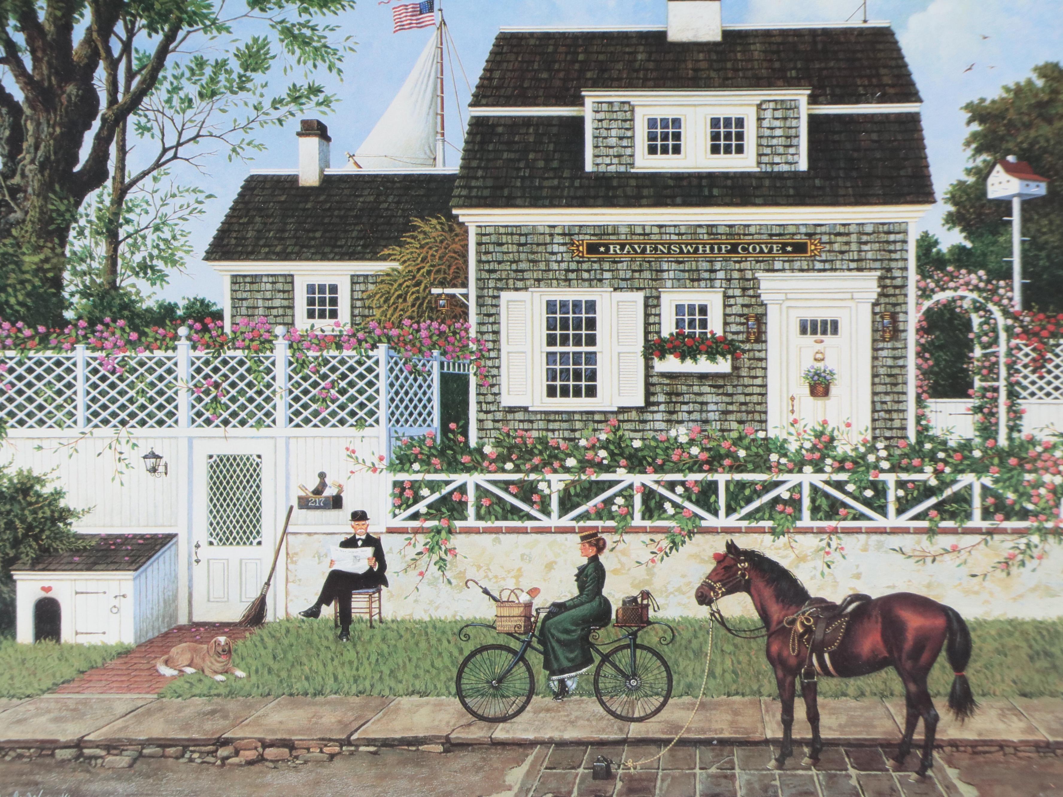 After Charles Wysocki Offset Lithograph "In Spring, Old Man's Fancy"