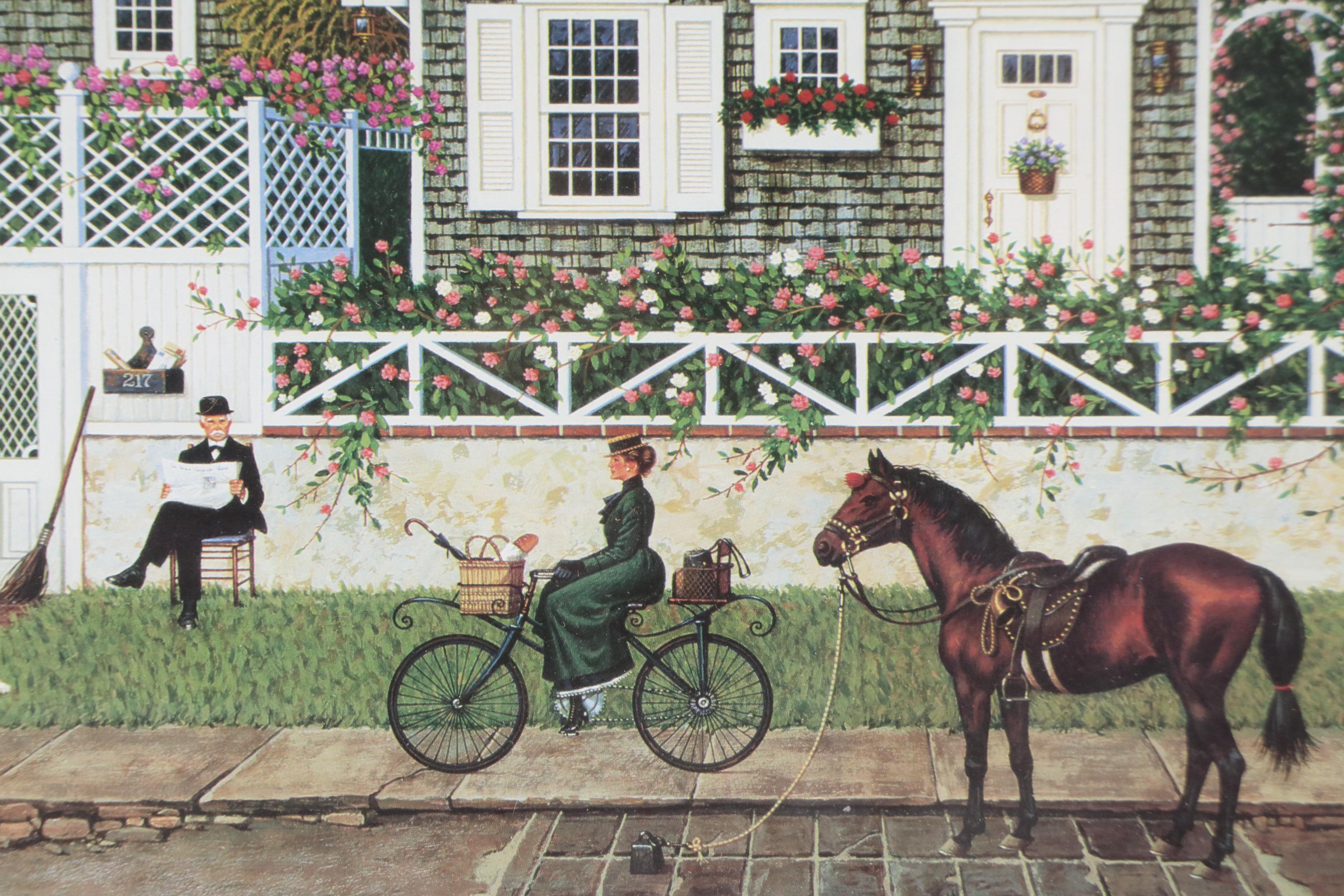 After Charles Wysocki Offset Lithograph "In Spring, Old Man's Fancy"