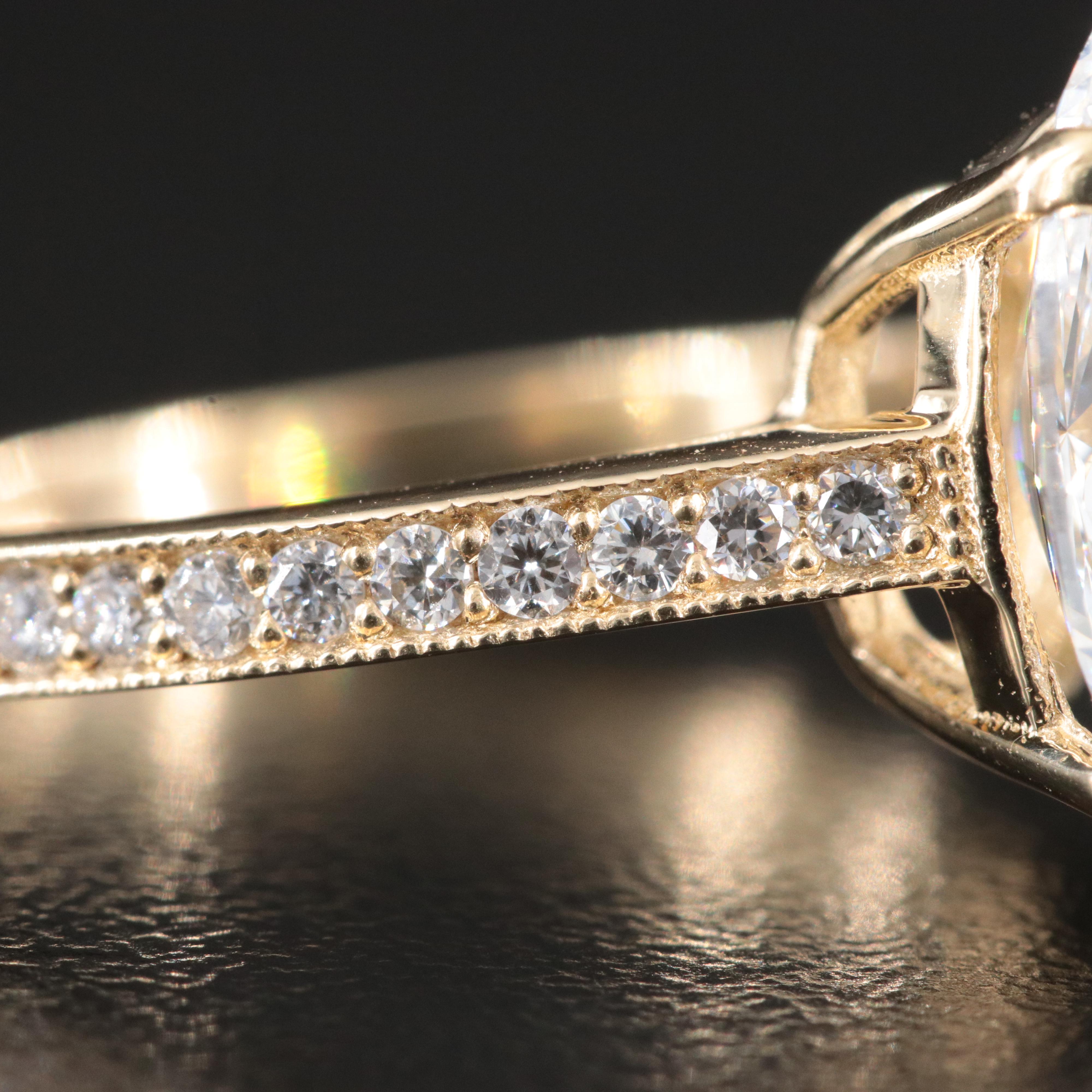 14K 5.29 CTW Lab Grown Diamond Ring with IGI Report