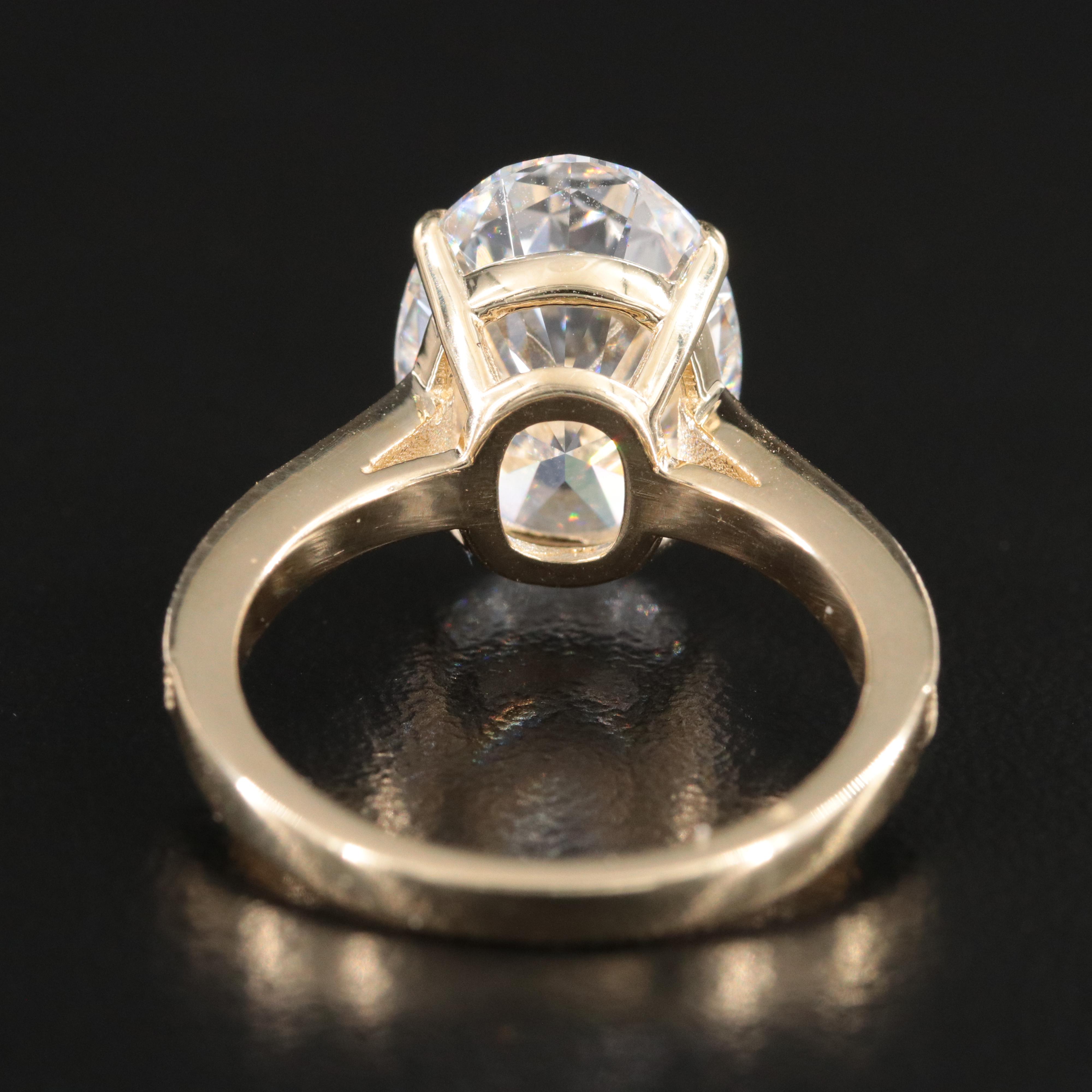 14K 5.29 CTW Lab Grown Diamond Ring with IGI Report