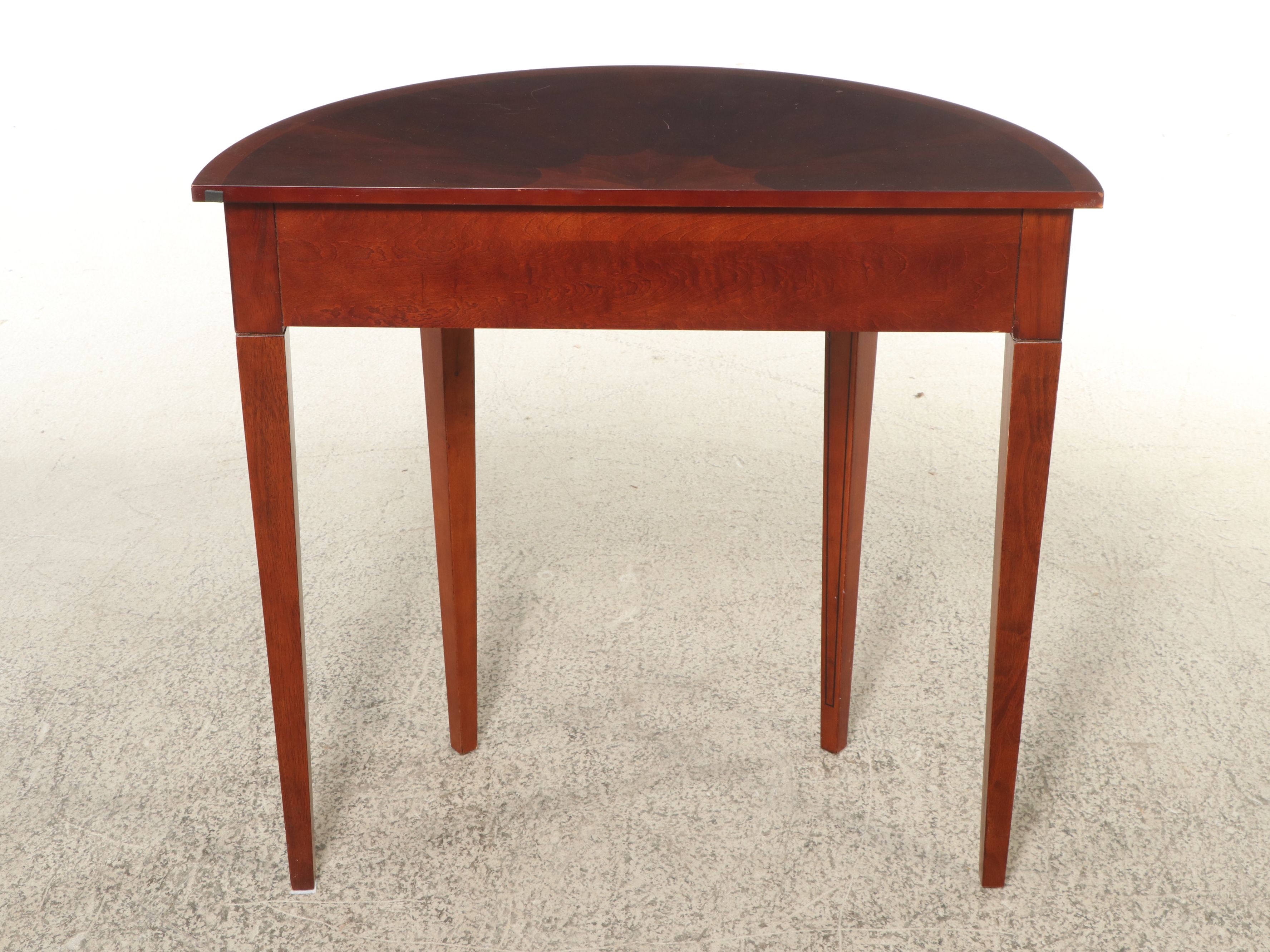 The Bombay Co. Mahogany Demilune Hall Table
