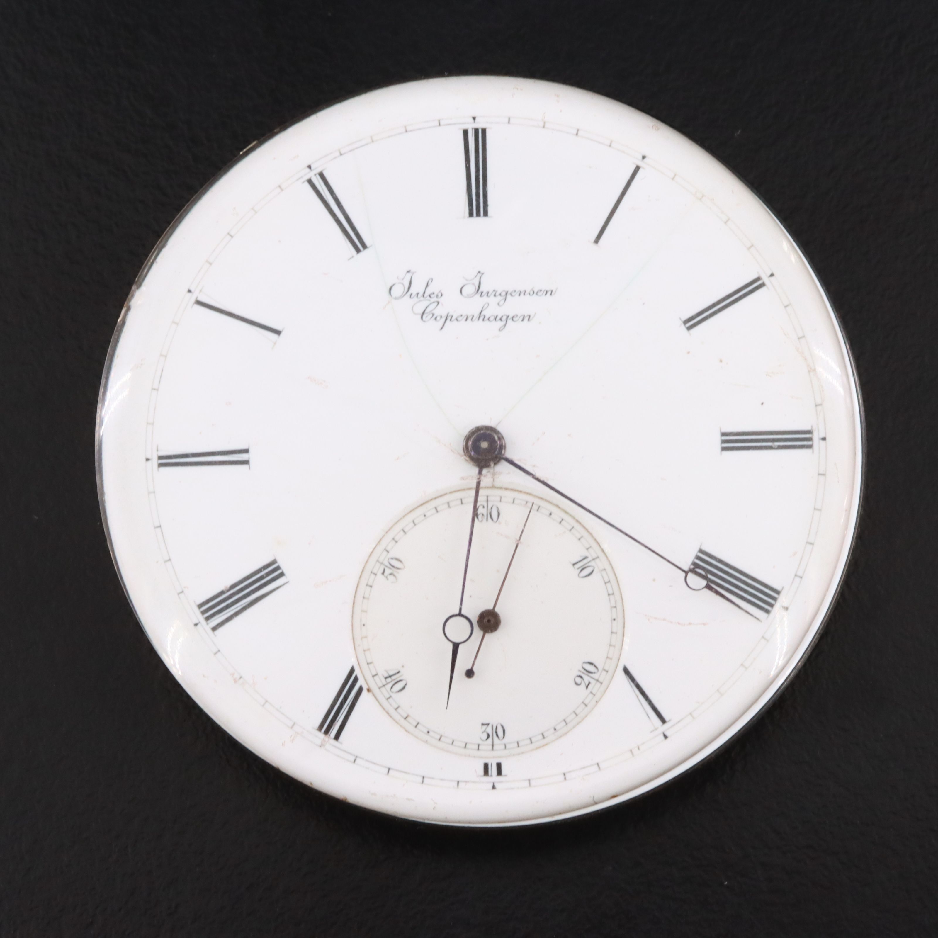 Jules Jurgensen Pocket Watch Dial and Movement