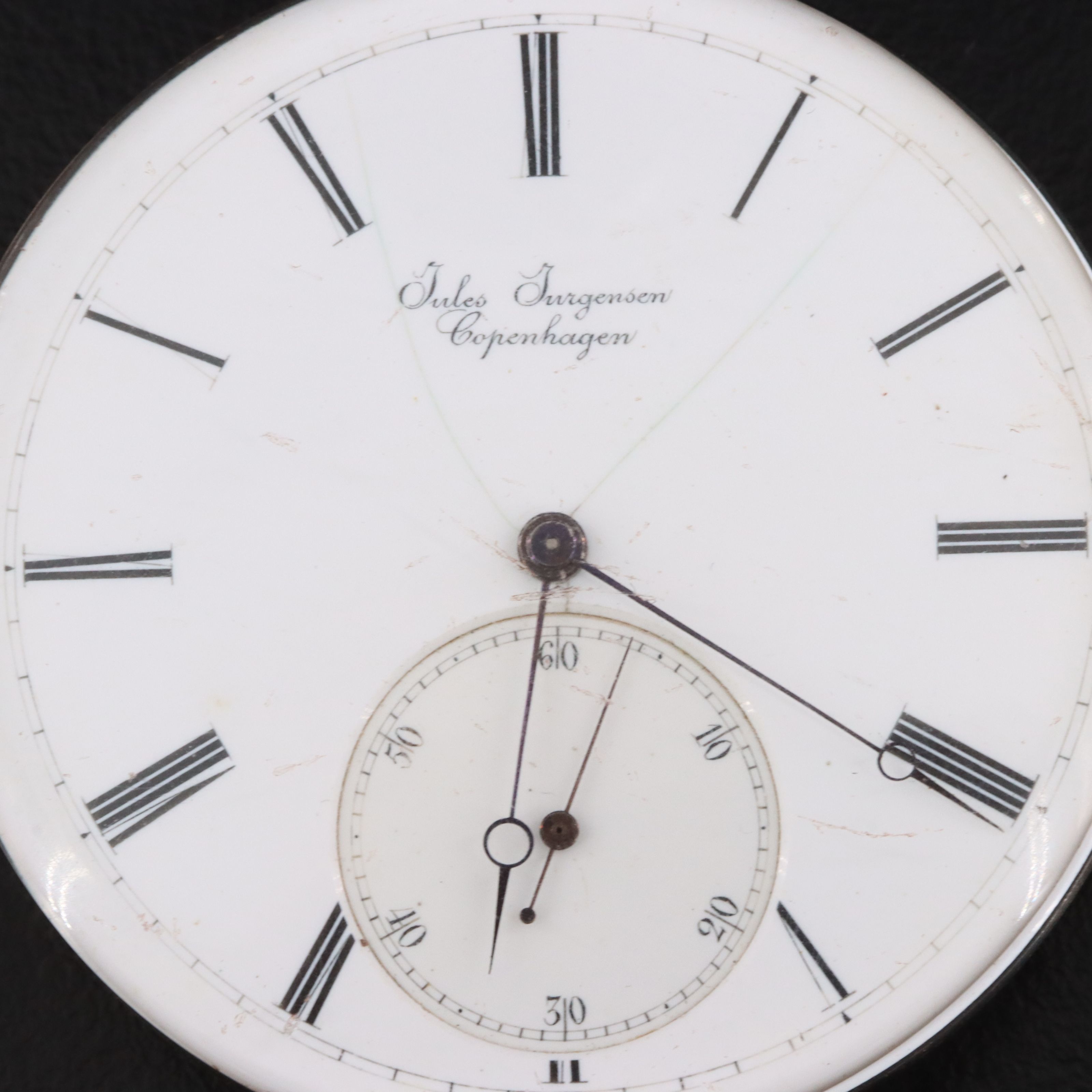 Jules Jurgensen Pocket Watch Dial and Movement