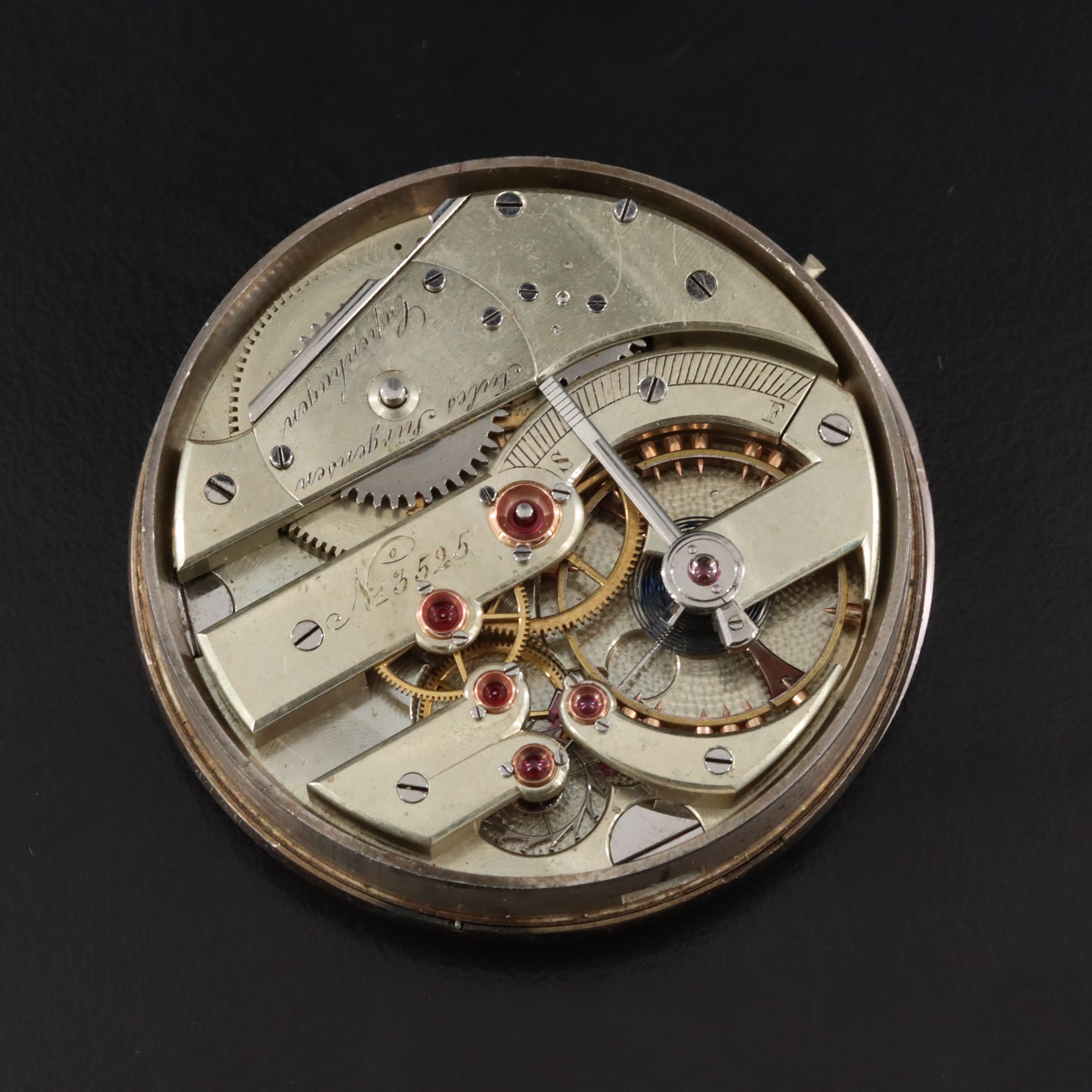 Jules Jurgensen Pocket Watch Dial and Movement