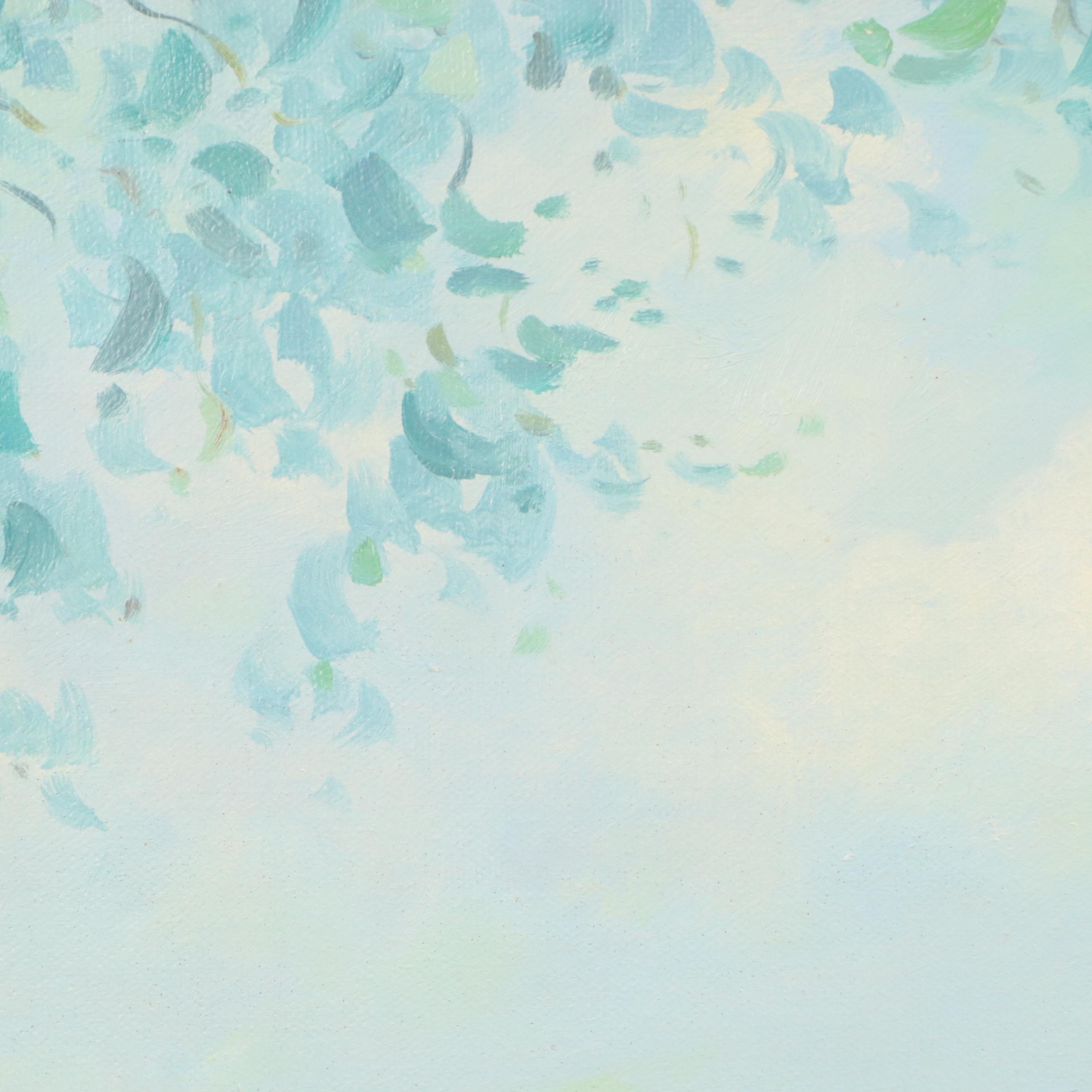 Ray Thomas Oil Painting "The Hillside," Mid to Late 20th Century