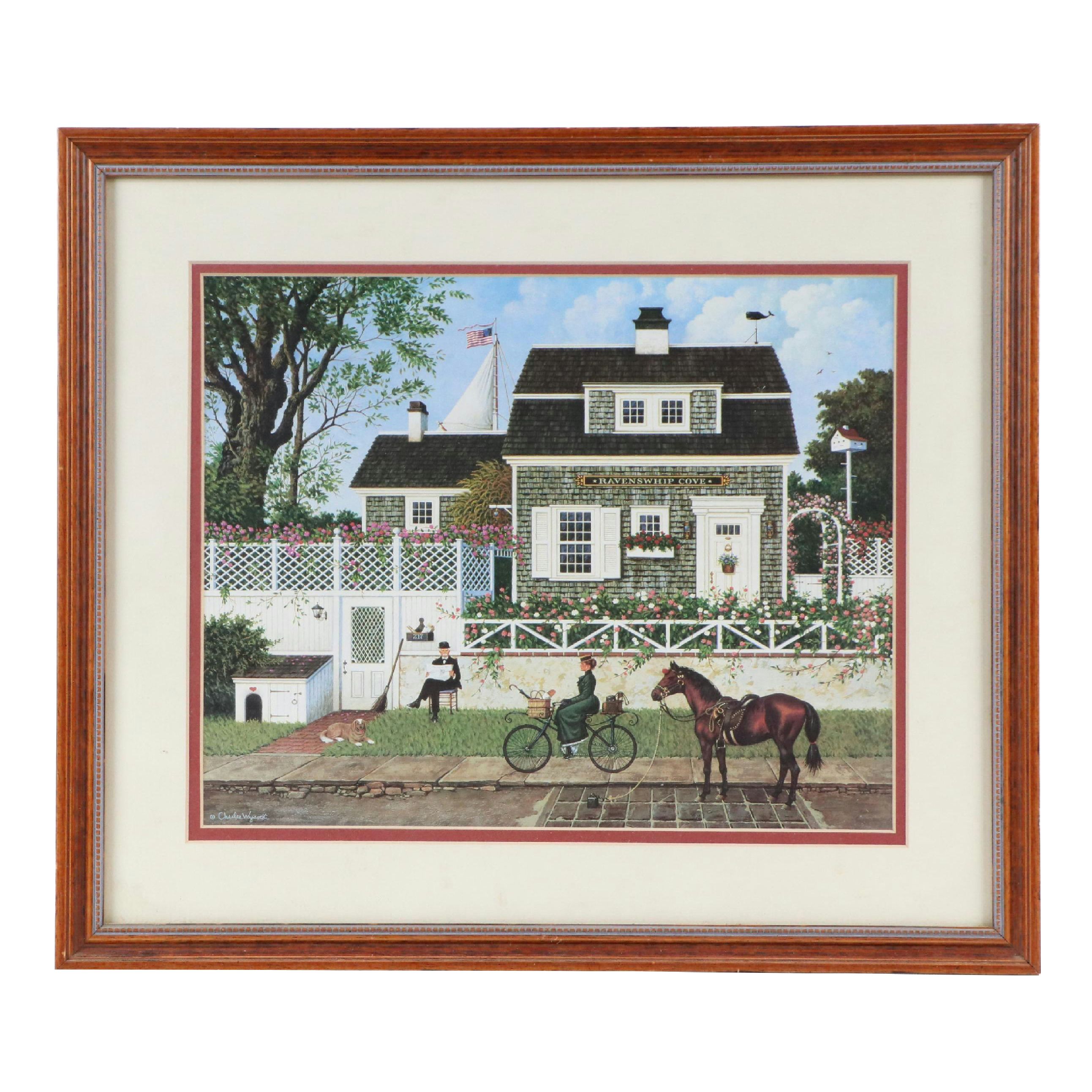 After Charles Wysocki Offset Lithograph "In Spring, Old Man's Fancy"