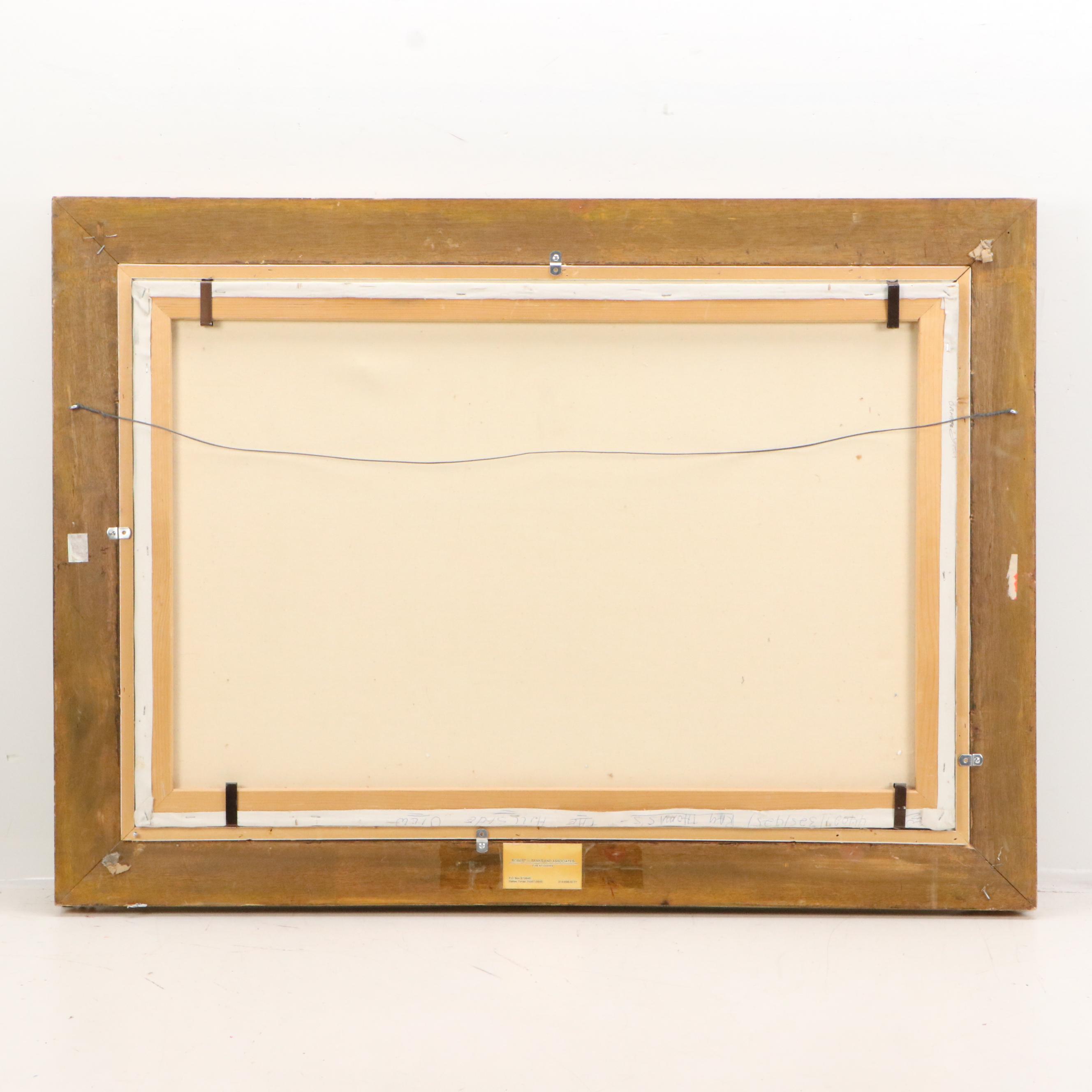 Ray Thomas Oil Painting "The Hillside," Mid to Late 20th Century