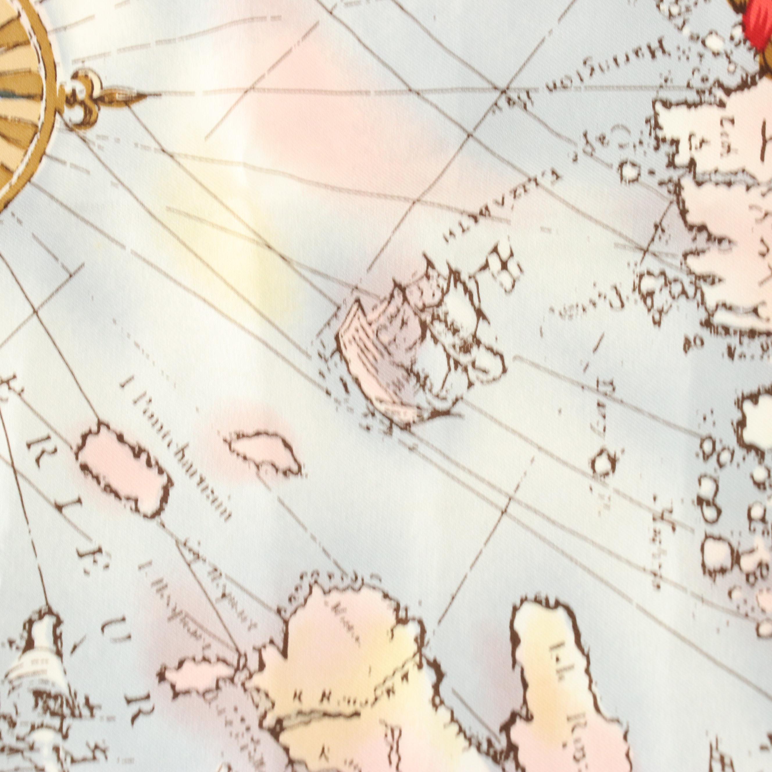 Christian Dior Around The World Silk Printed Scarf