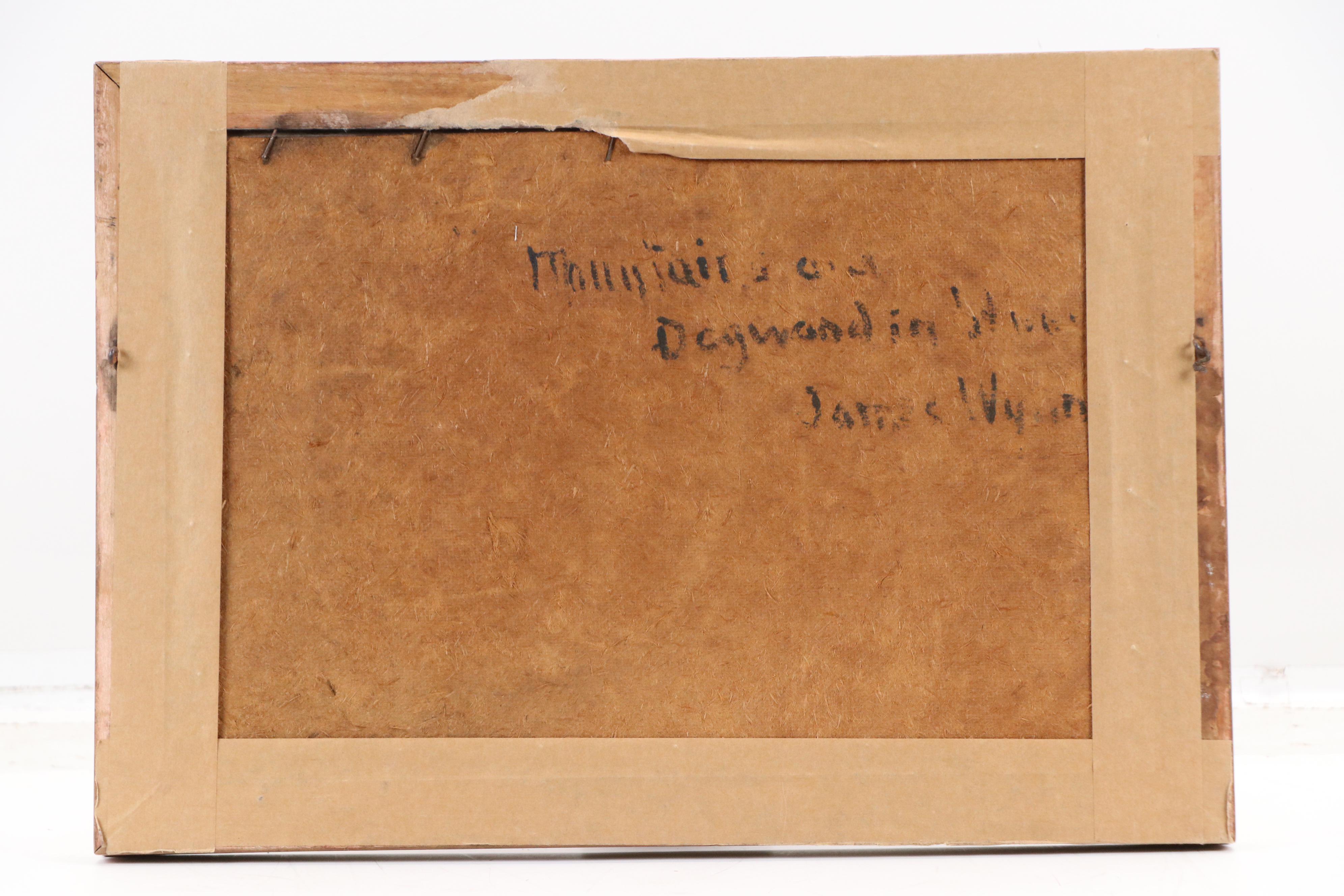 James Wynne Landscape Oil Painting "Mountains and Dogwood..."