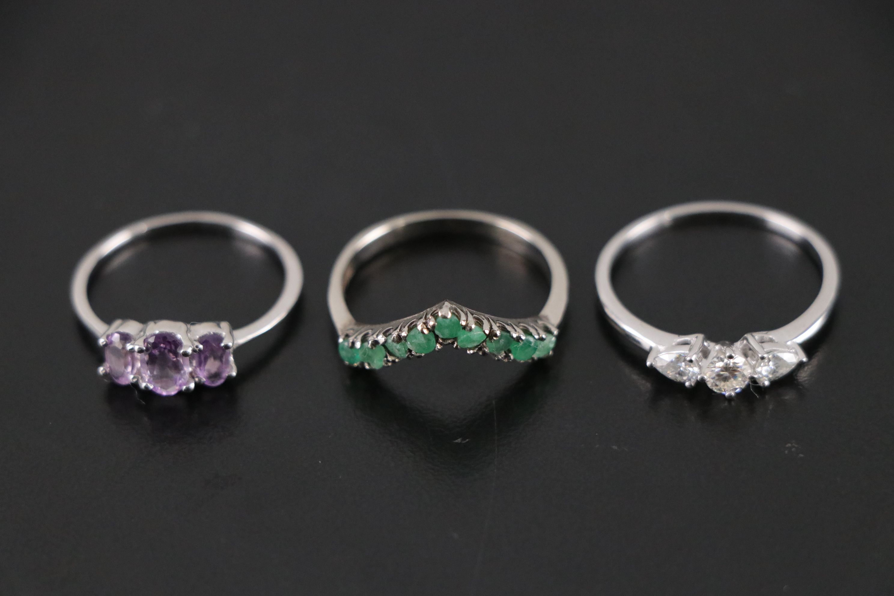 14 Assorted Sterling Silver Rings, Necklaces and Earrings