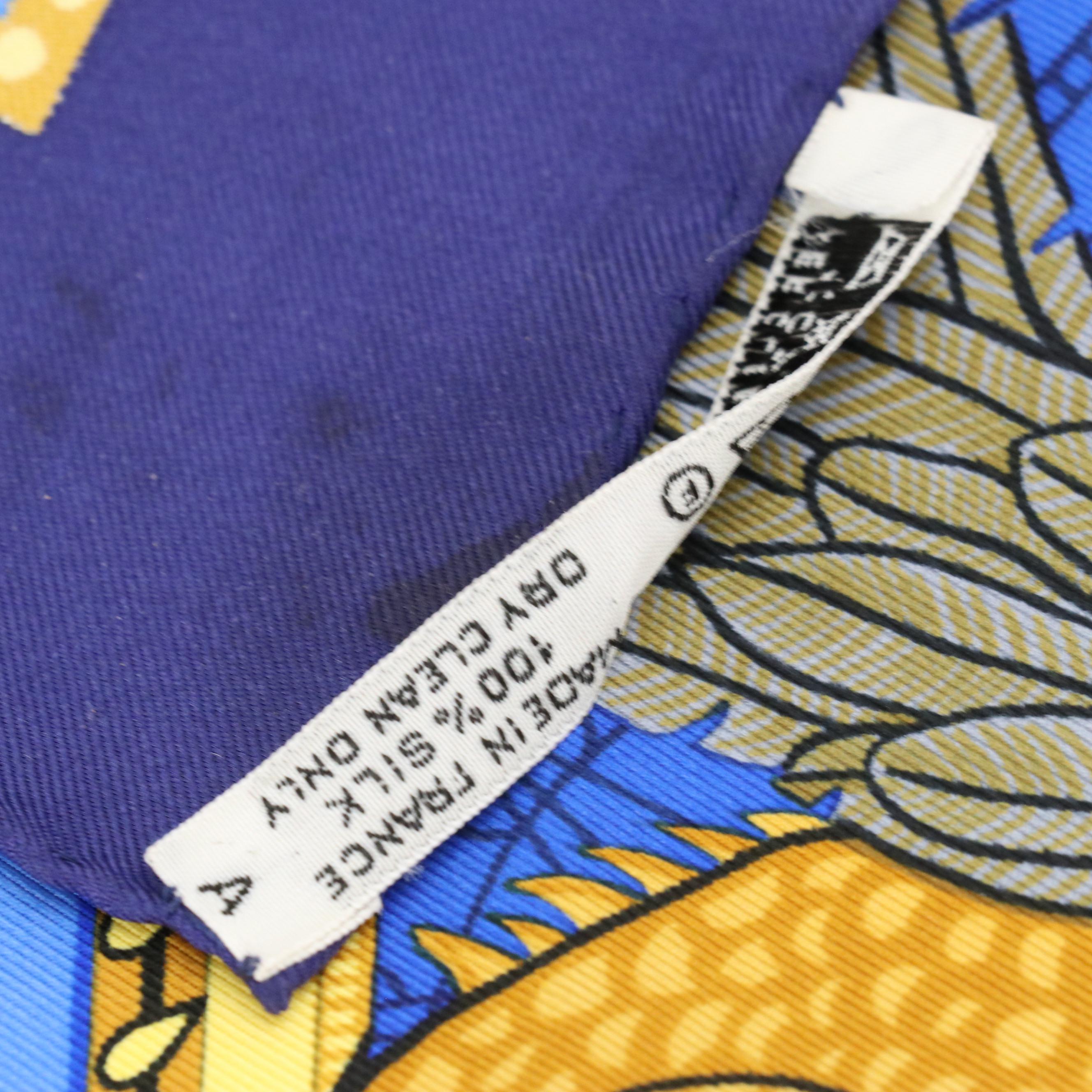 Hermès "Les Bissone de Venise" Silk Twill Scarf 90