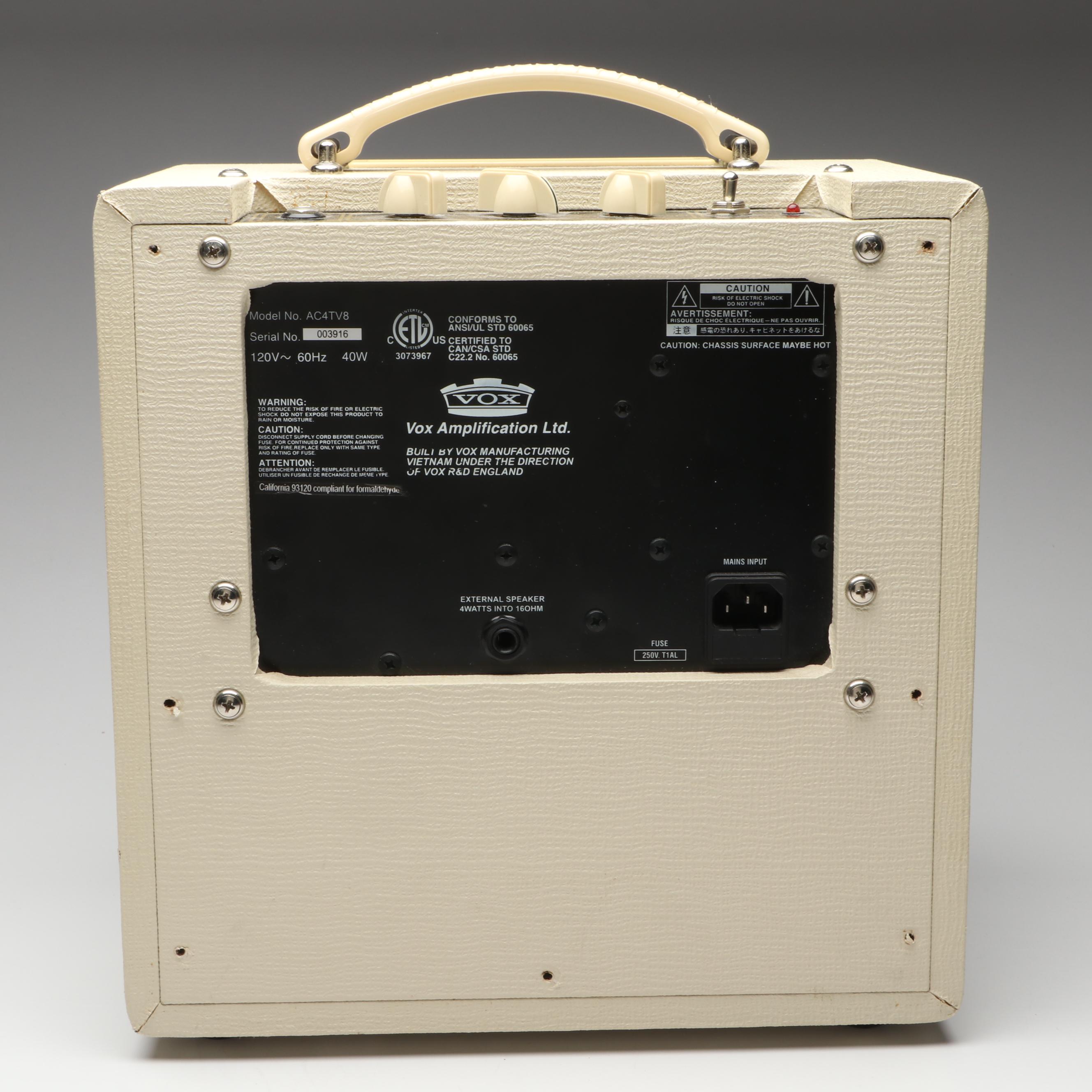 Vox AC4TV8 Tube Guitar Combo Amplifier