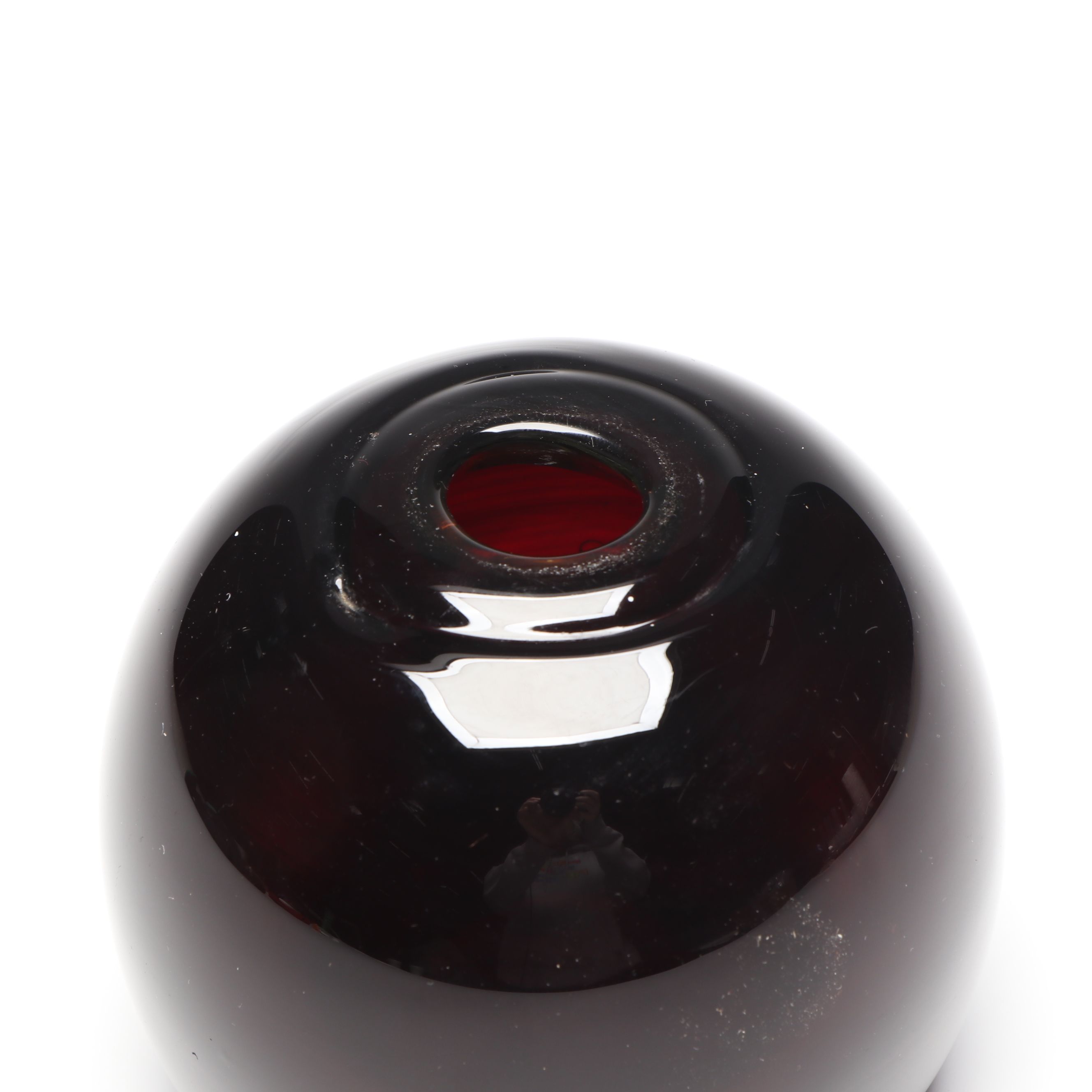 Dominick Labino Handblown Art Glass Spherical Vase
