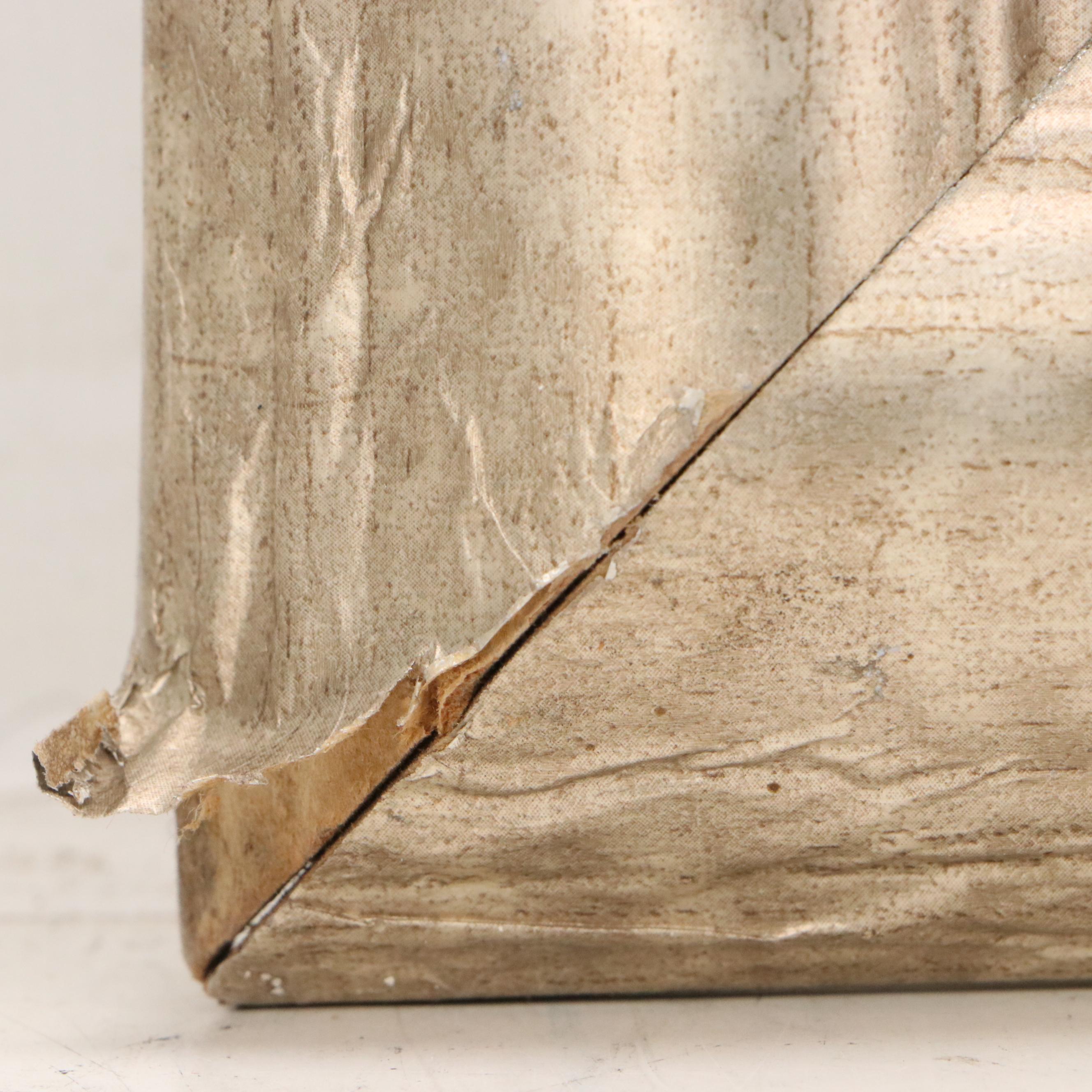 Embellished Giclée of Jazz Art Glamorous Couple with Skyline, Late 20th Century