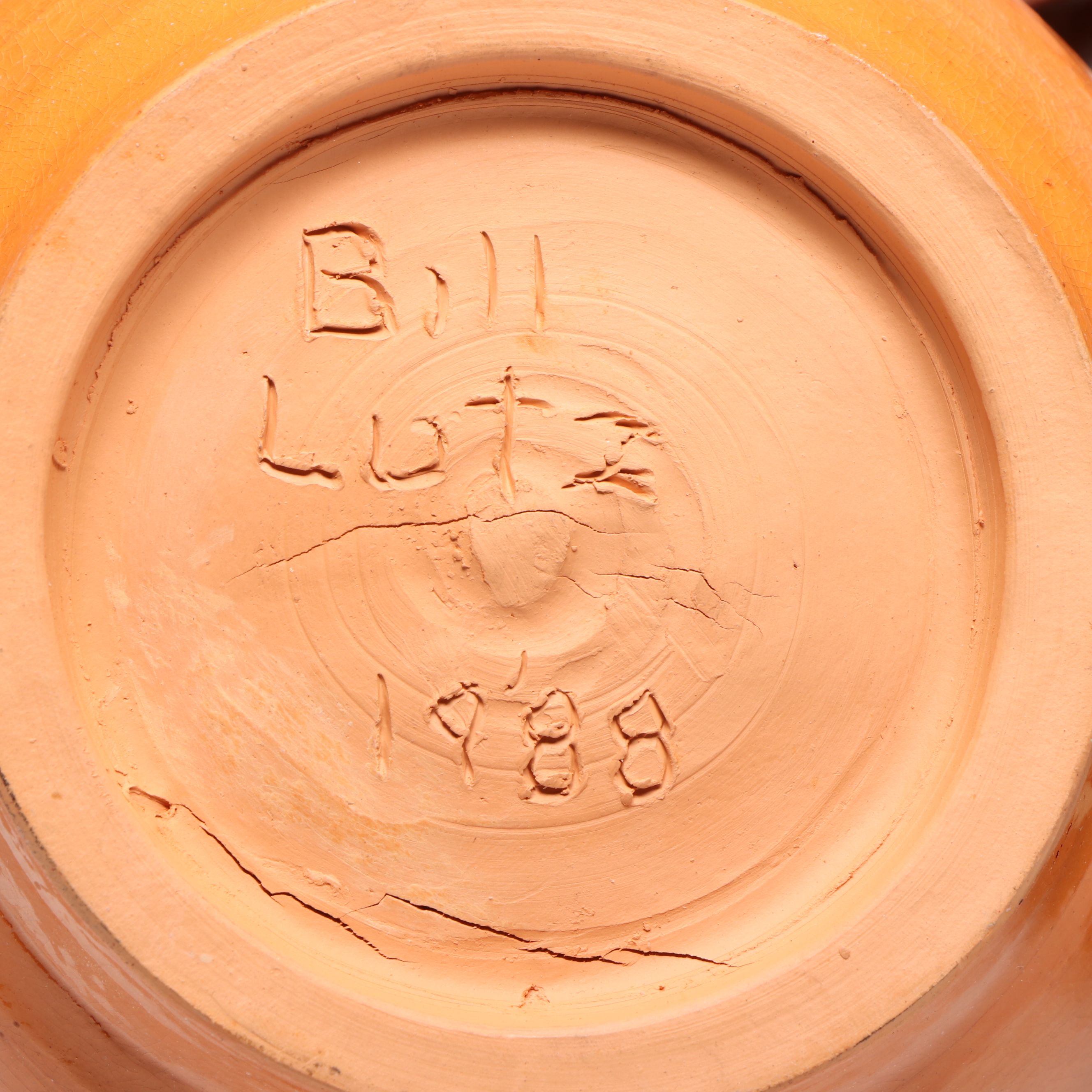 Lutz Art Pottery Terracotta Bowls and Vases