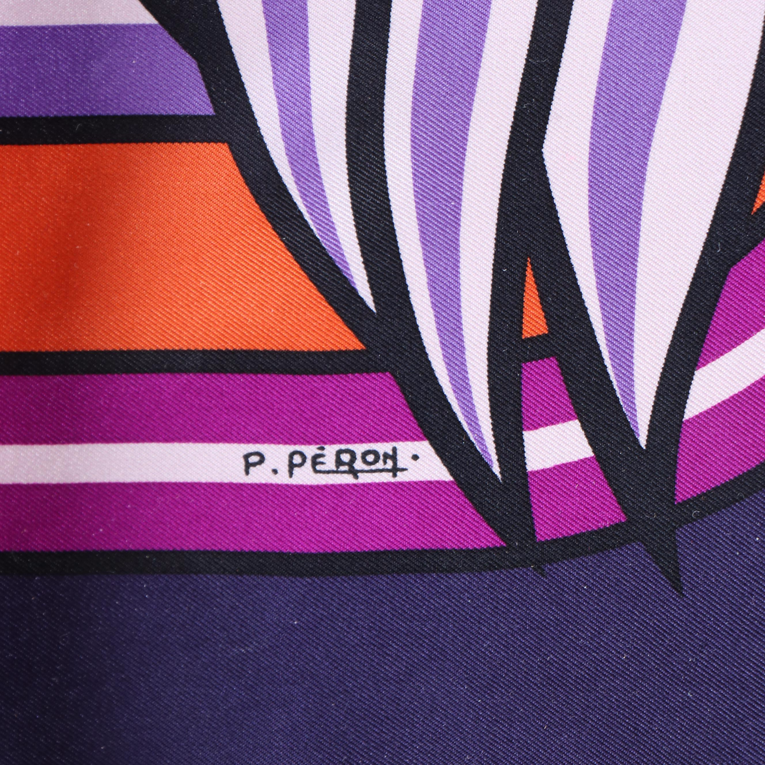 Hermès "Quadrige" Silk Twill Scarf 90 in Box