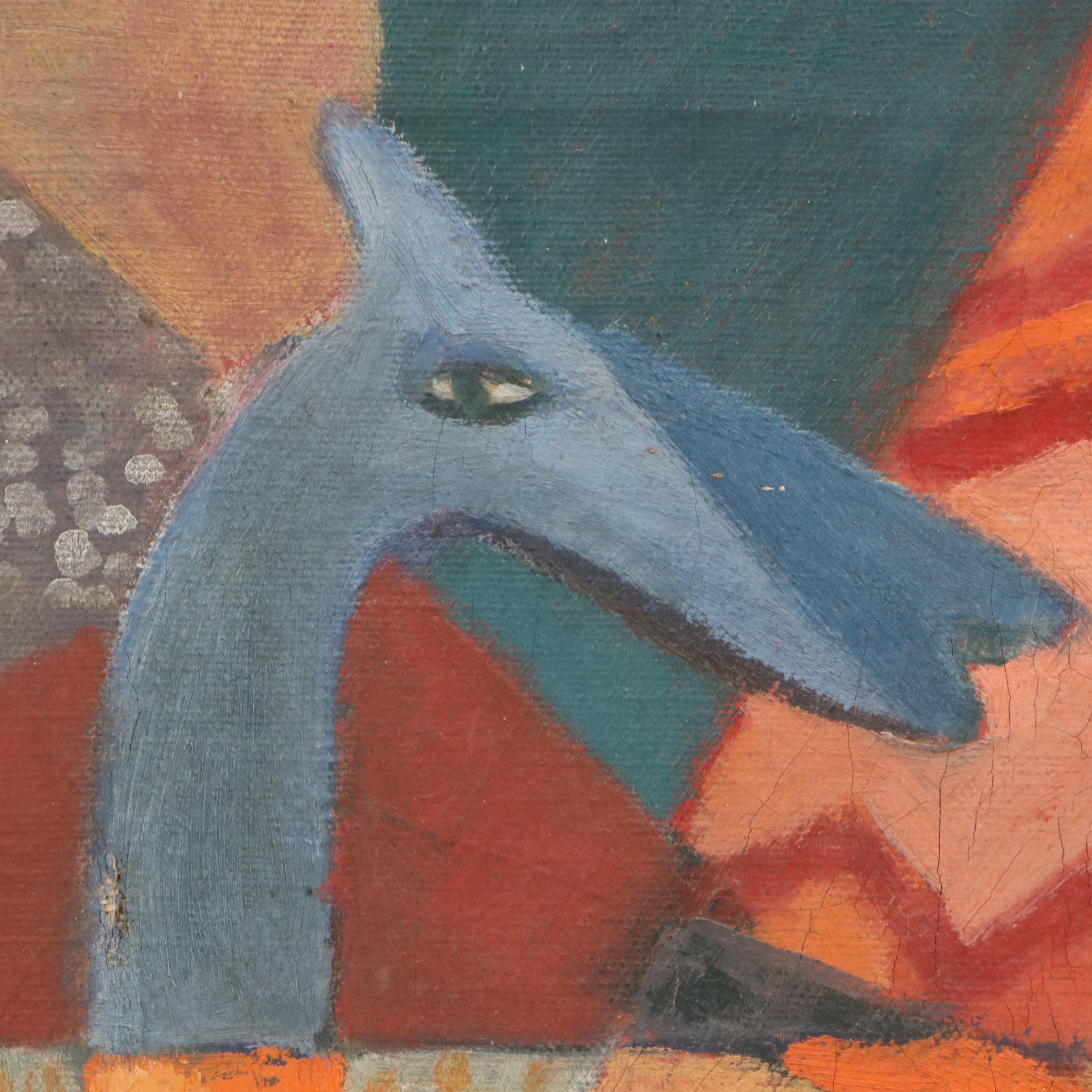 Sydney S. Gelfand Oil Painting "The Circus," 1953