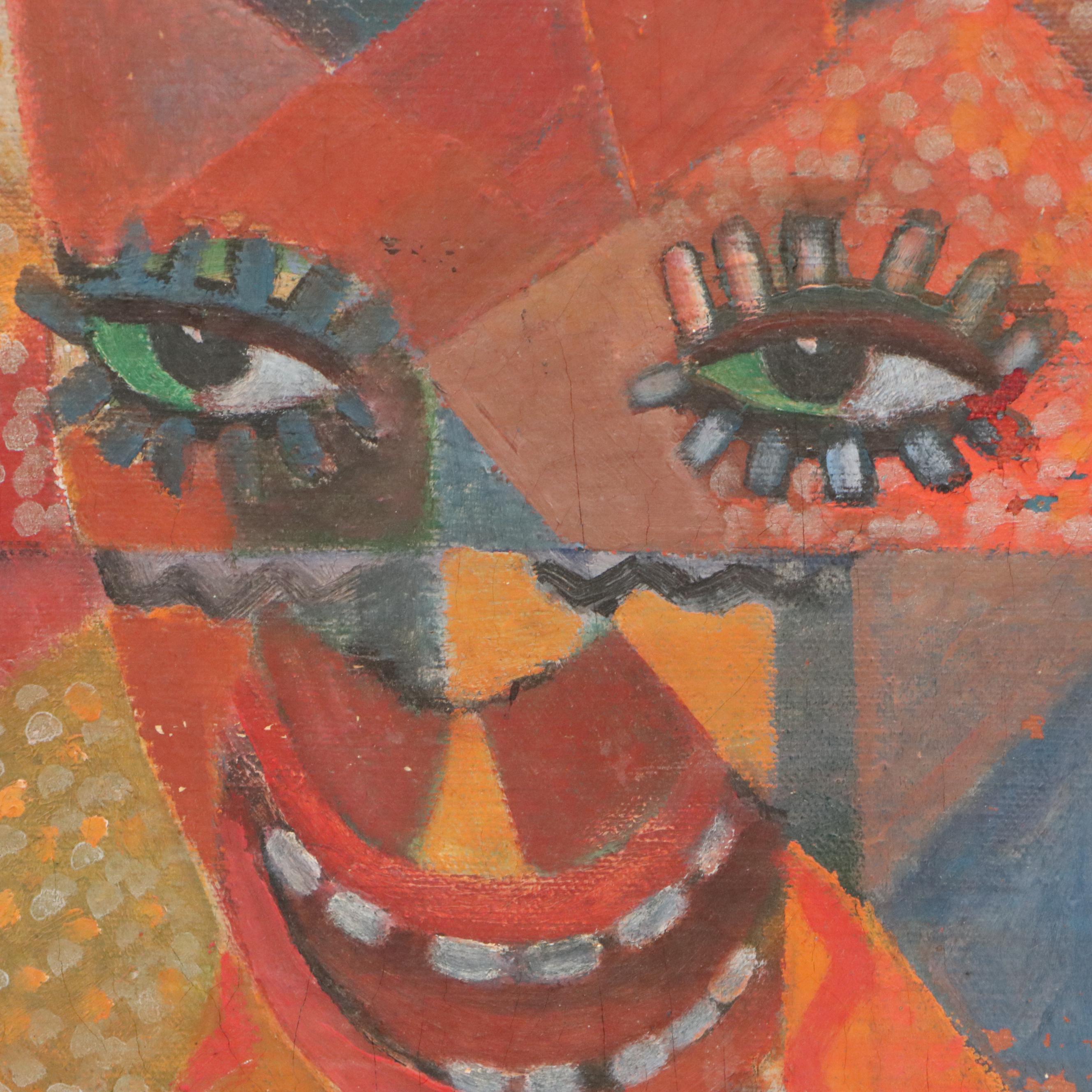 Sydney S. Gelfand Oil Painting "The Circus," 1953