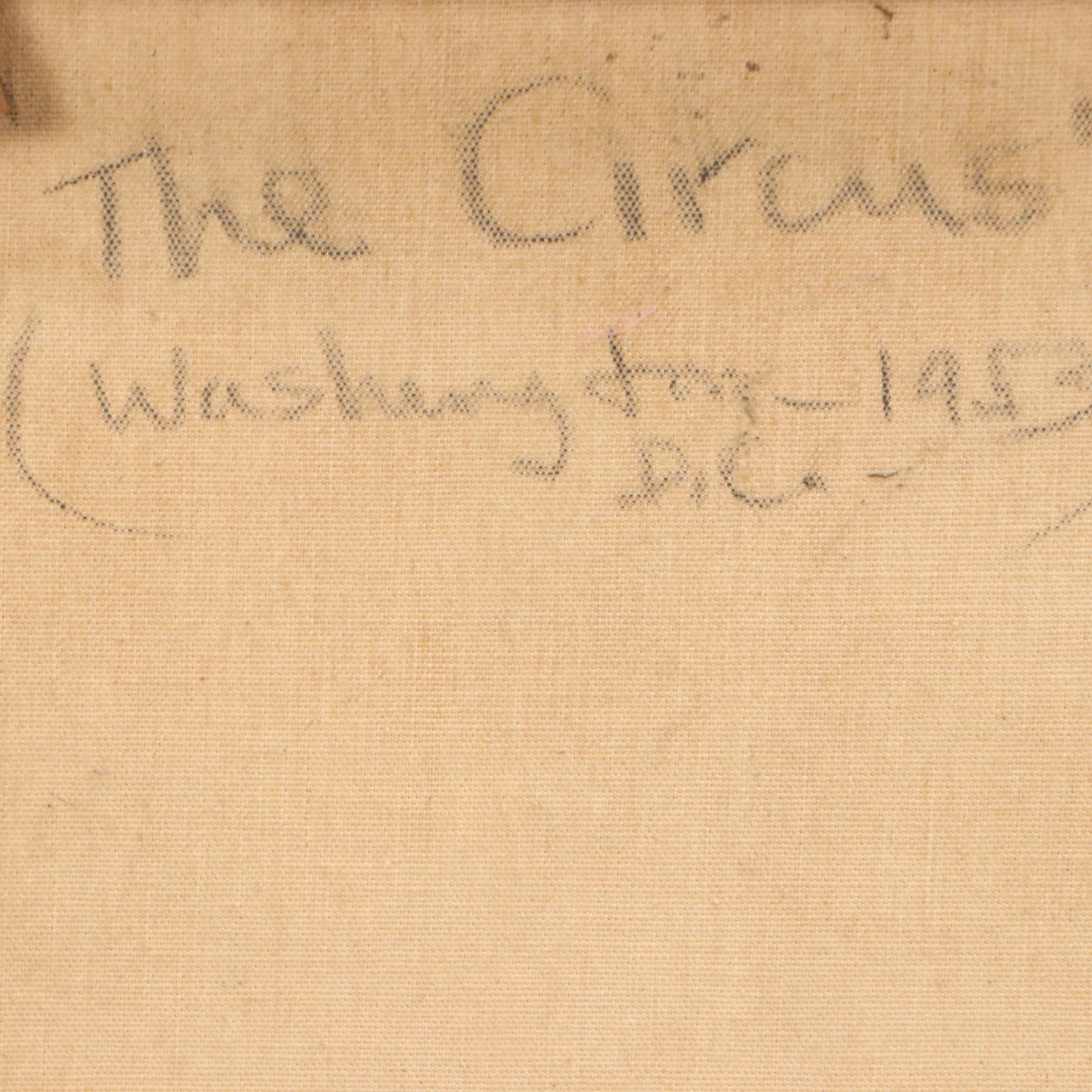 Sydney S. Gelfand Oil Painting "The Circus," 1953