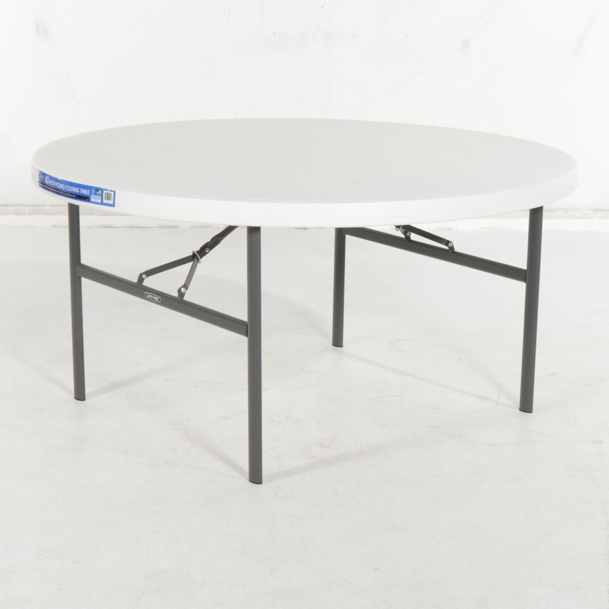 Lifetime 60" Round Plastic Folding Dining Table