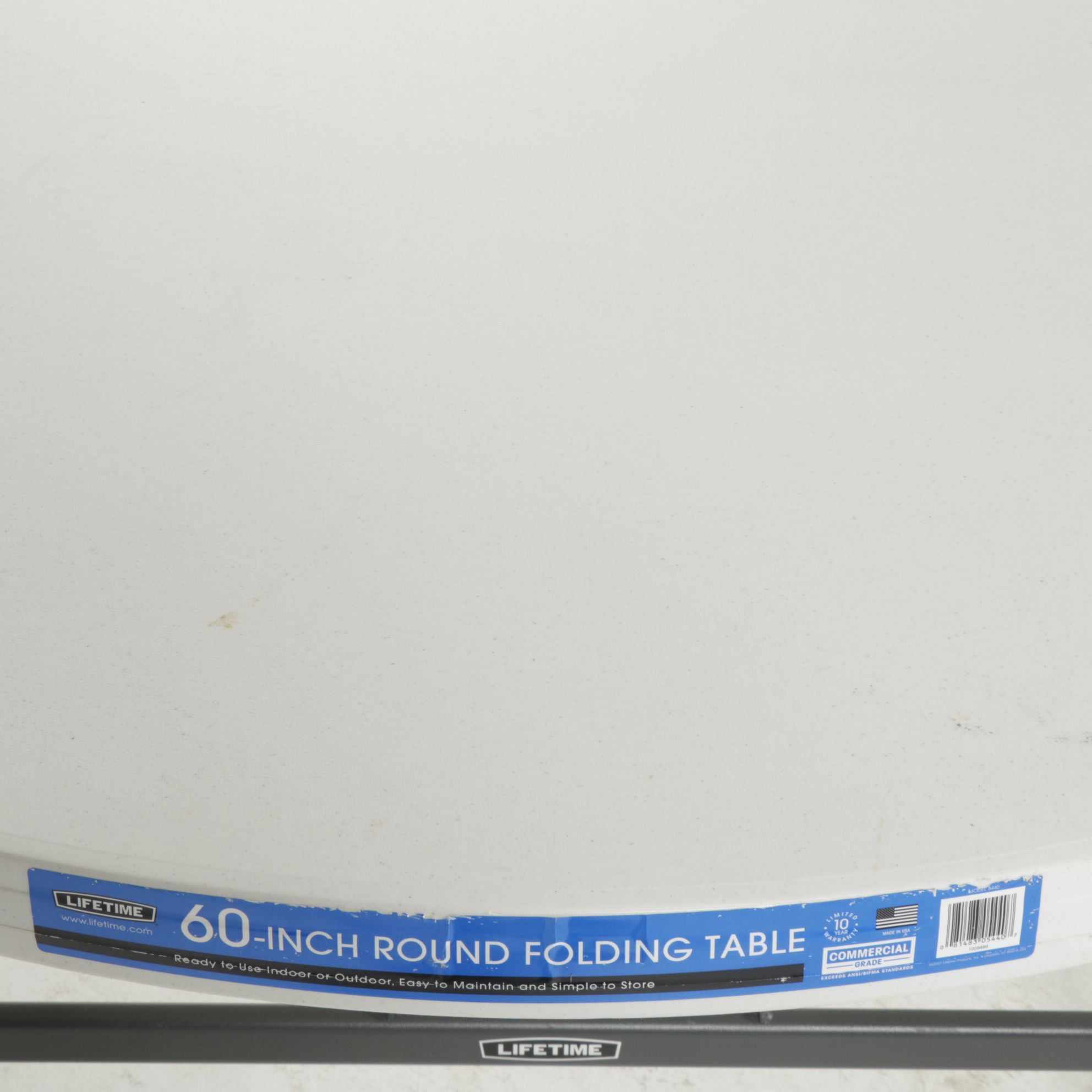 Lifetime 60" Round Plastic Folding Dining Table