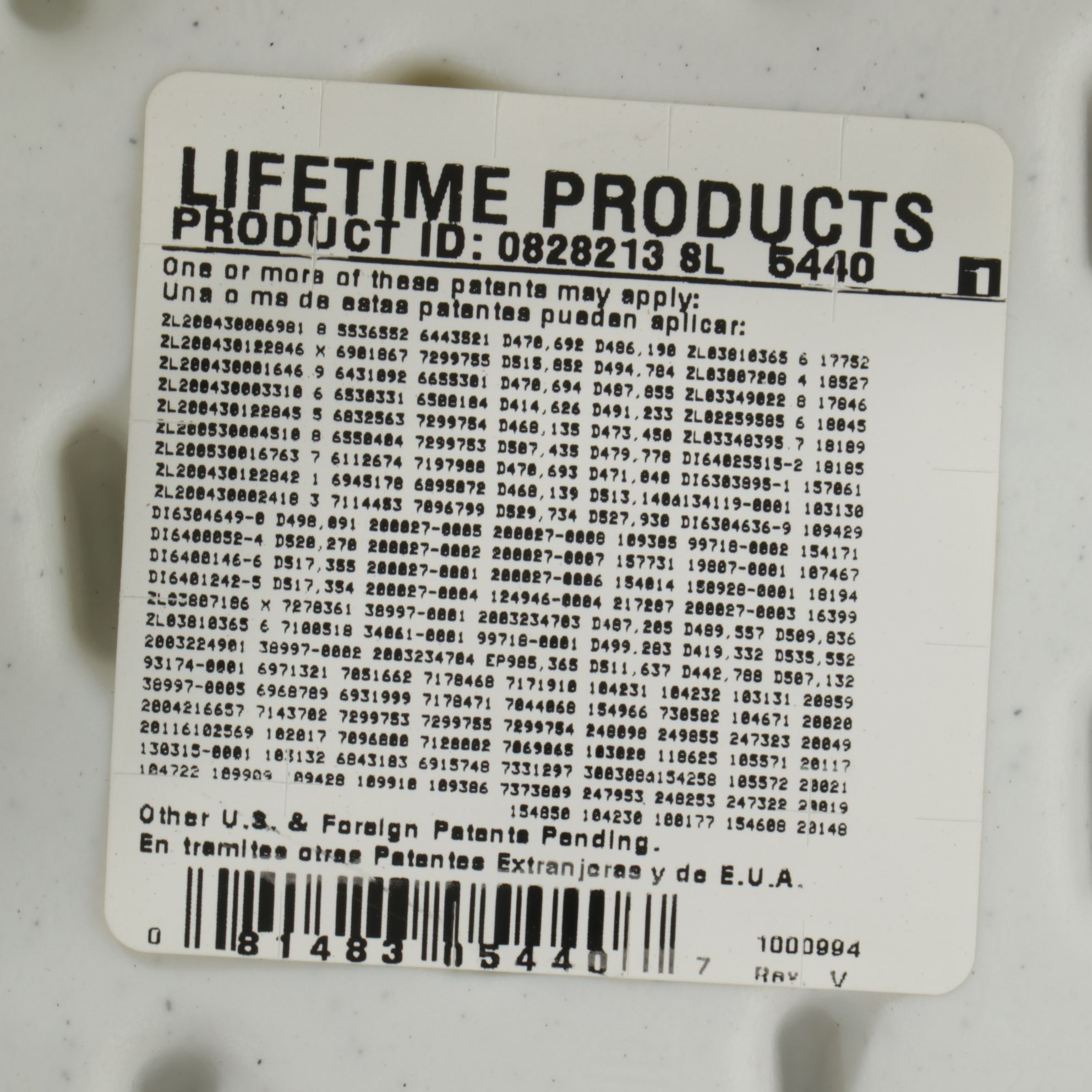 Lifetime 60" Round Plastic Folding Dining Table