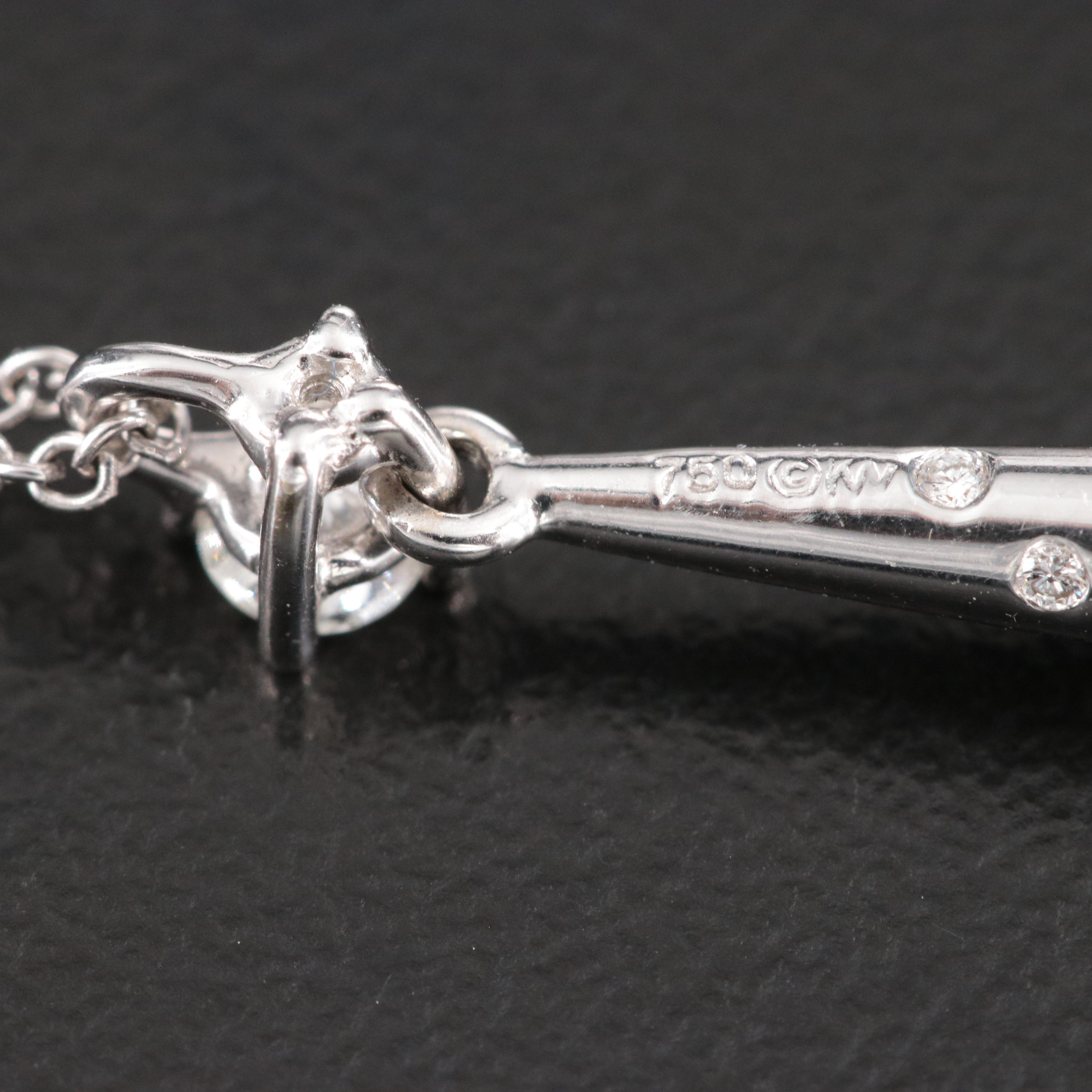 Kurt Wayne 18K 1.24 CTW Diamond Pavé Drop Pendant Necklace