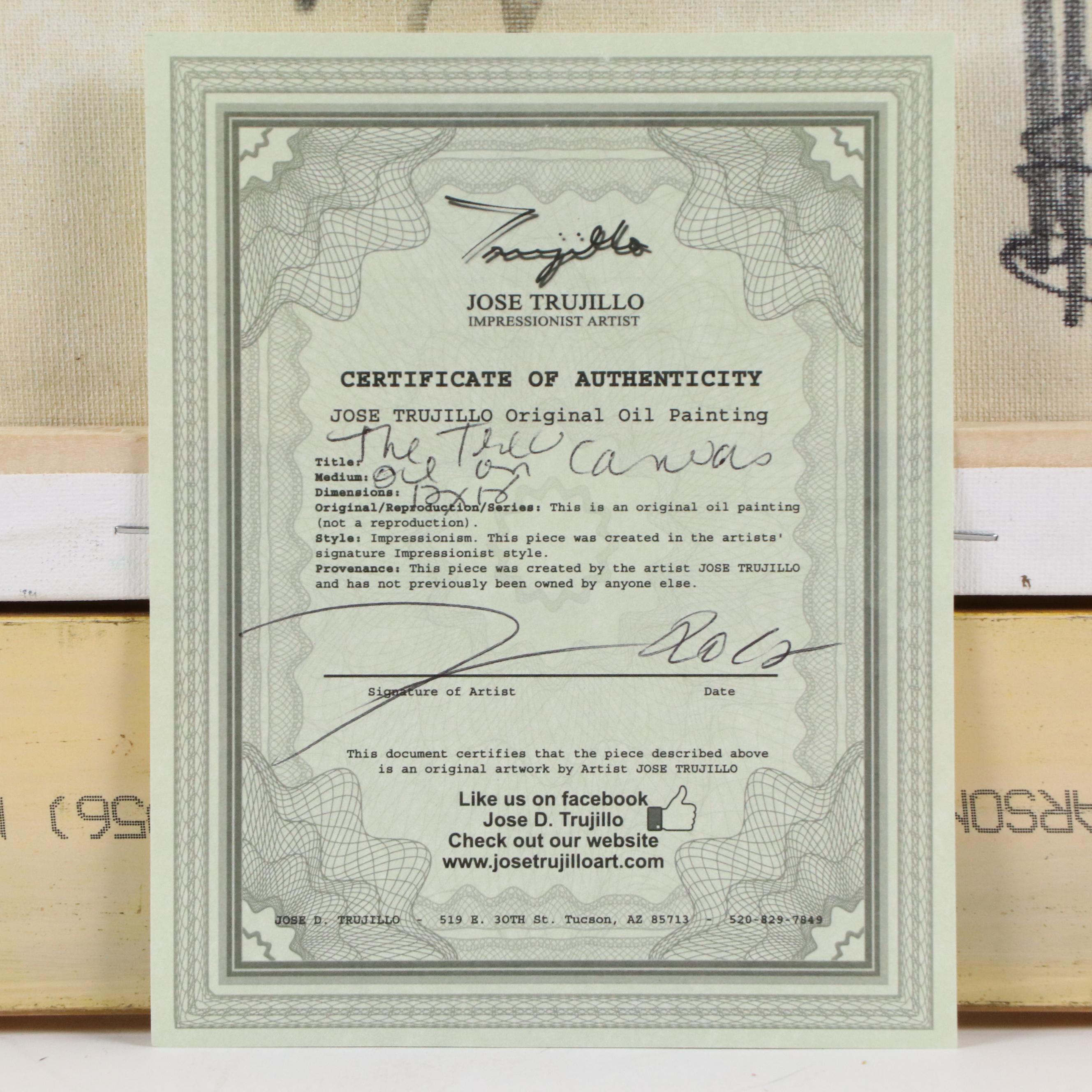 Jose Trujillo Oil Painting "The Tree," 2012