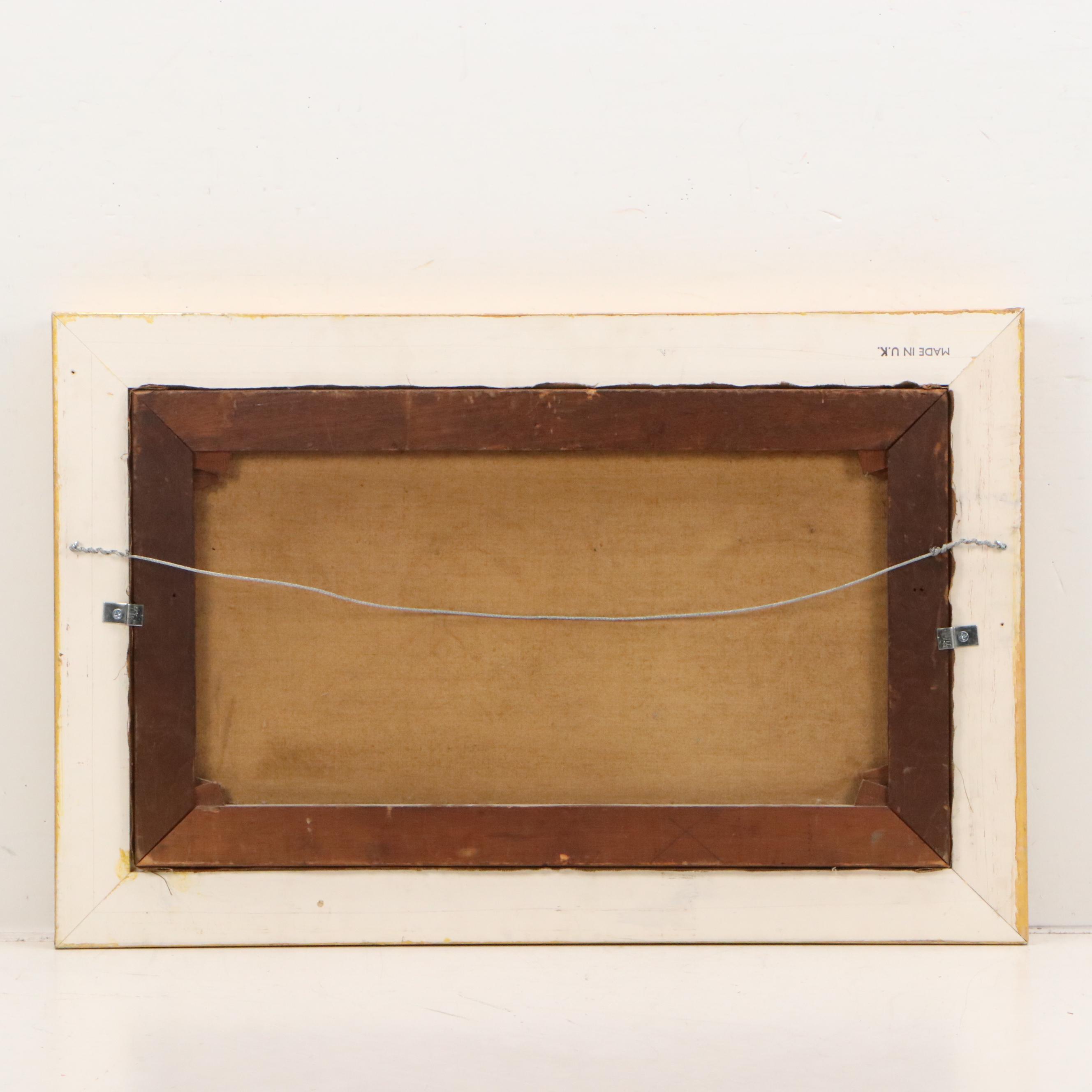 Oil Painting of Bucolic Autumn Landscape, Early to Mid-20th Century