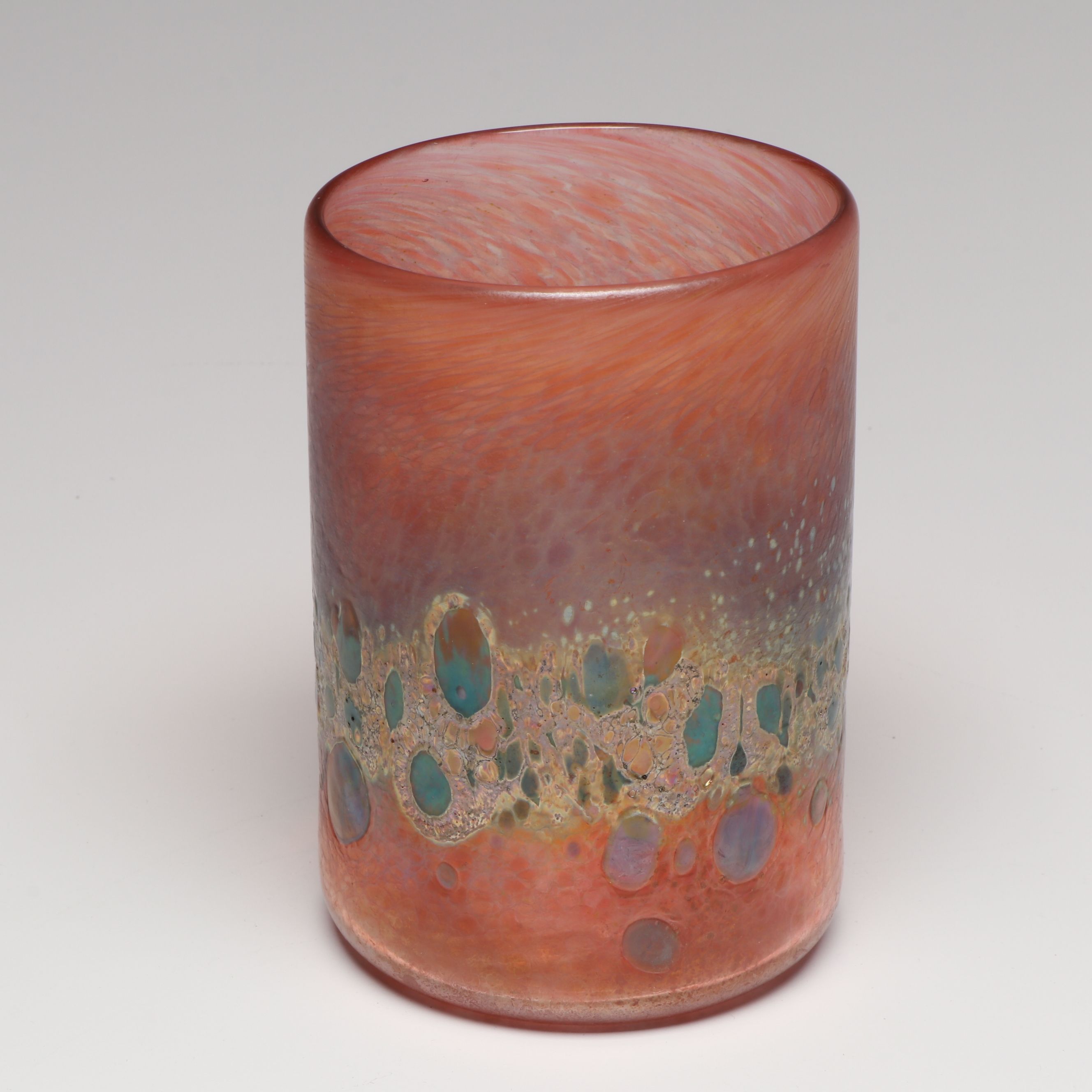 Bruce Stowell Handmade Art Glass Tumblers, 1990s