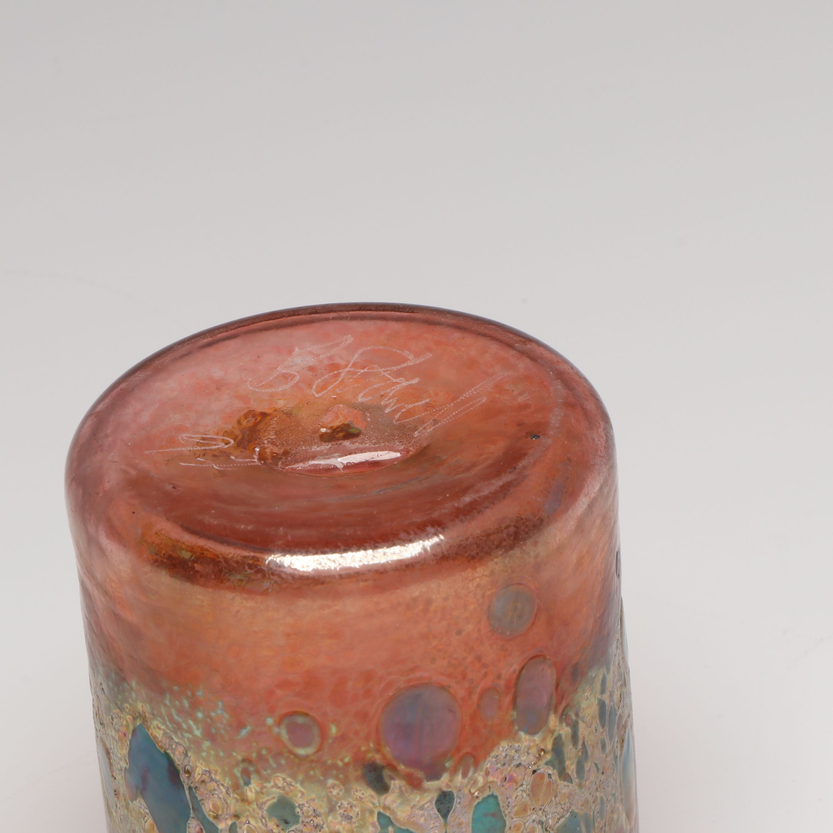 Bruce Stowell Handmade Art Glass Tumblers, 1990s