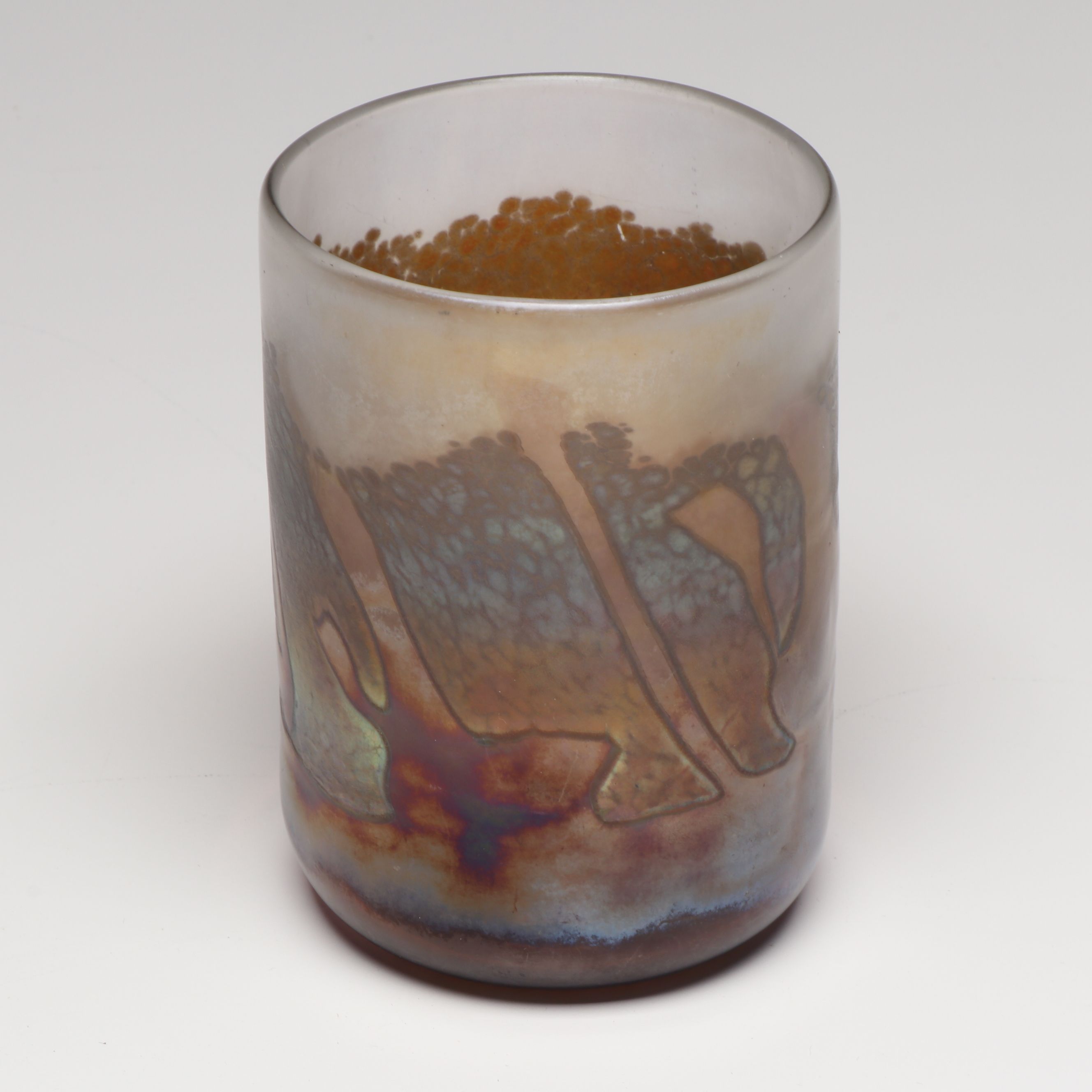 Bruce Stowell Handmade Art Glass Tumblers, 1990s