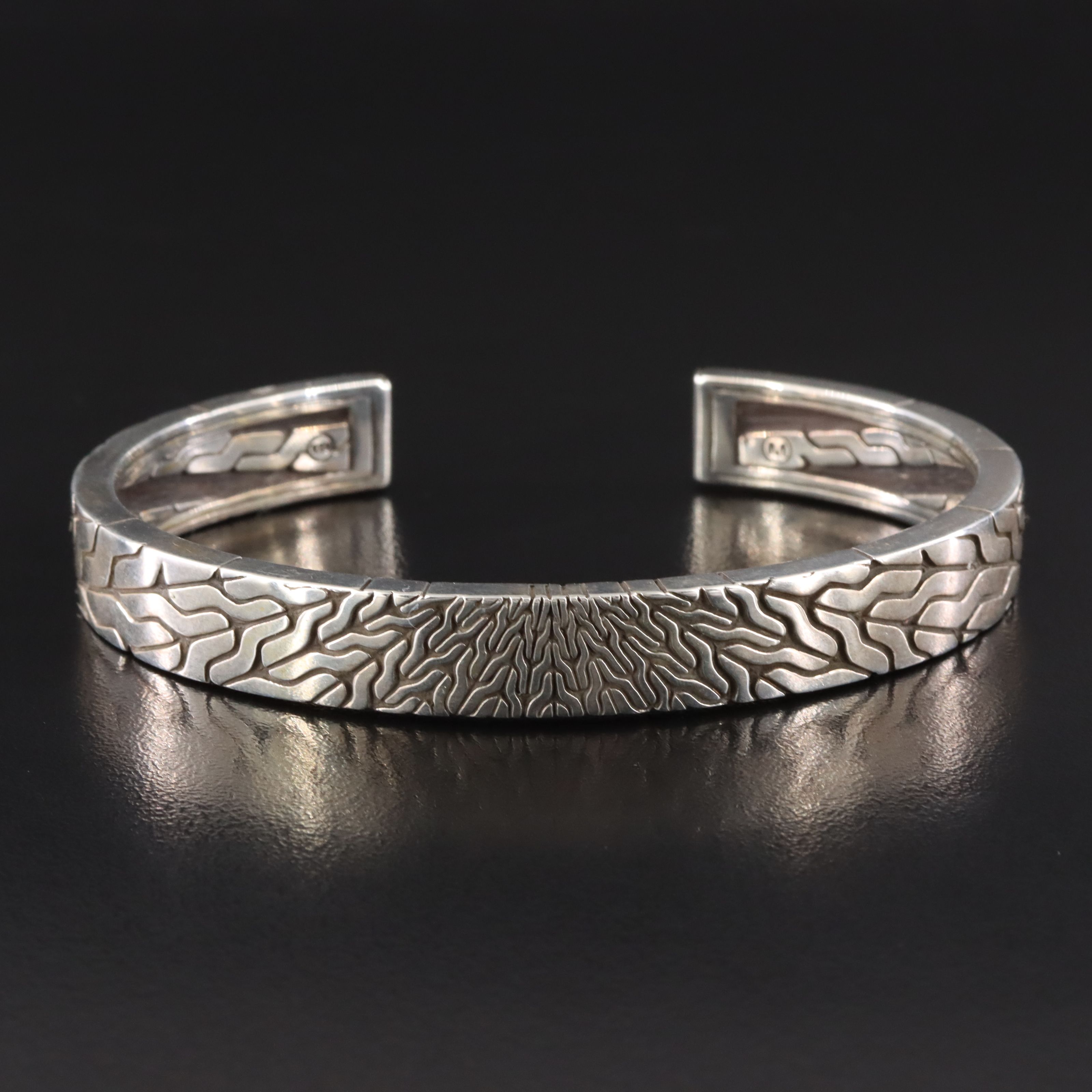John Hardy Sterling Radial Cuff Bracelet