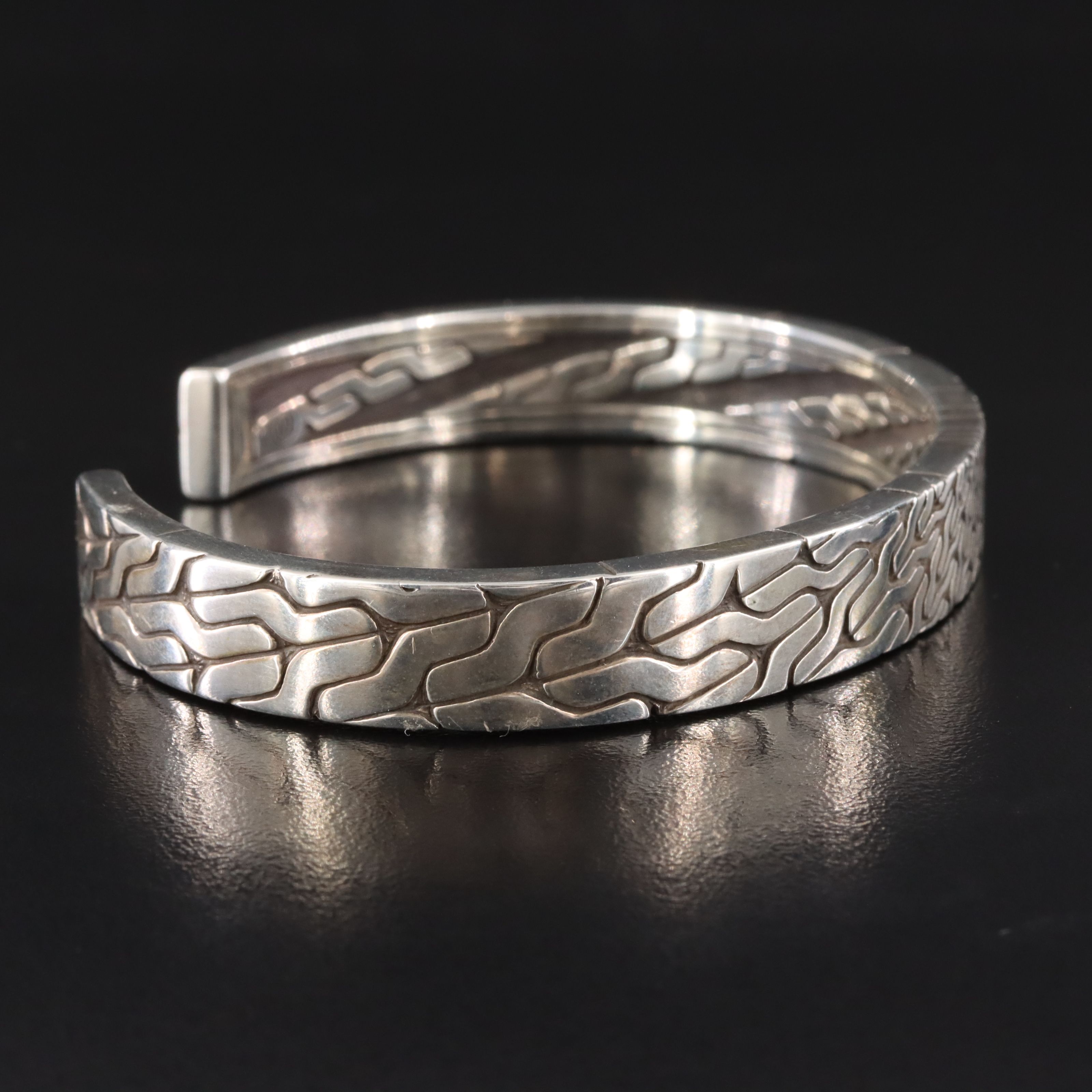 John Hardy Sterling Radial Cuff Bracelet