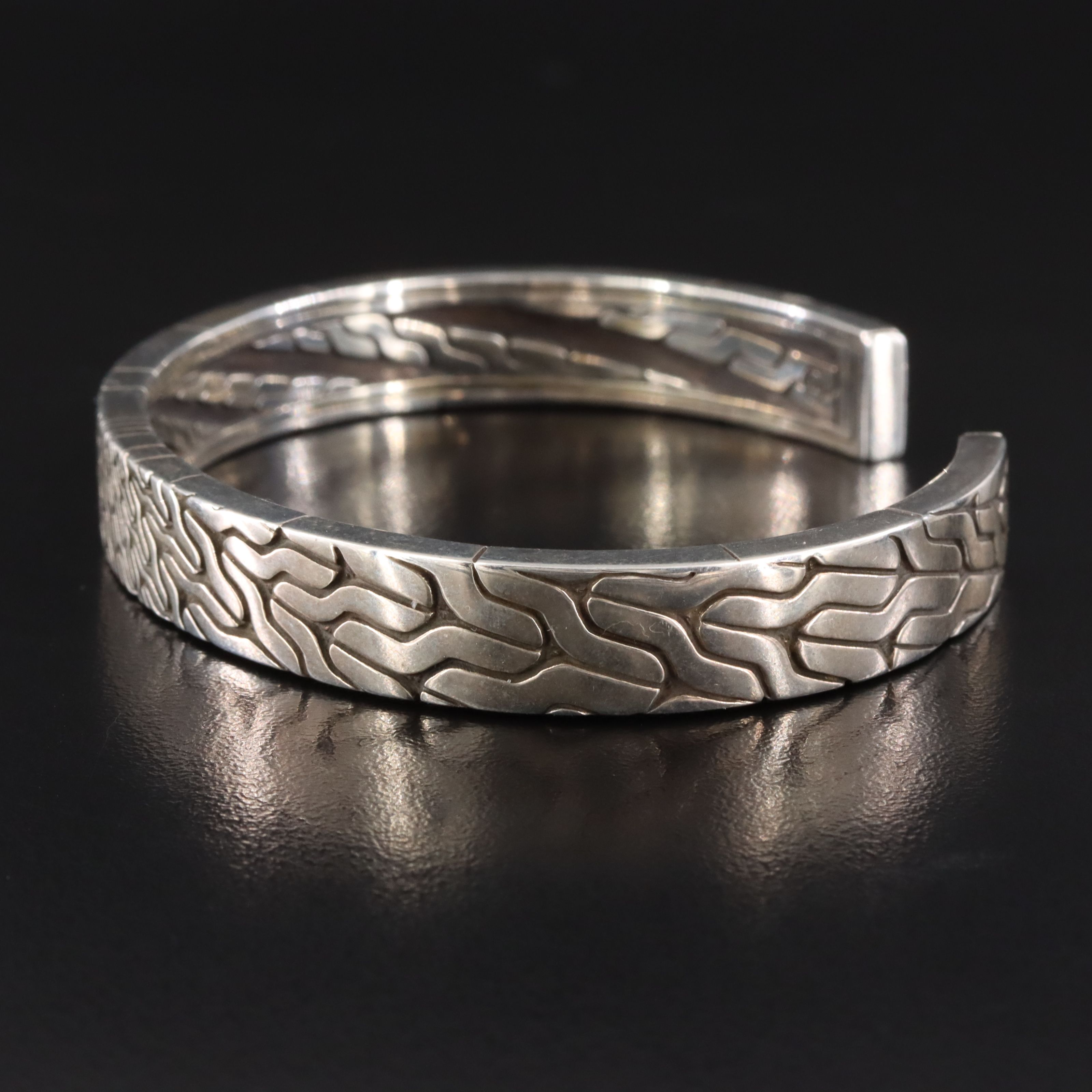 John Hardy Sterling Radial Cuff Bracelet