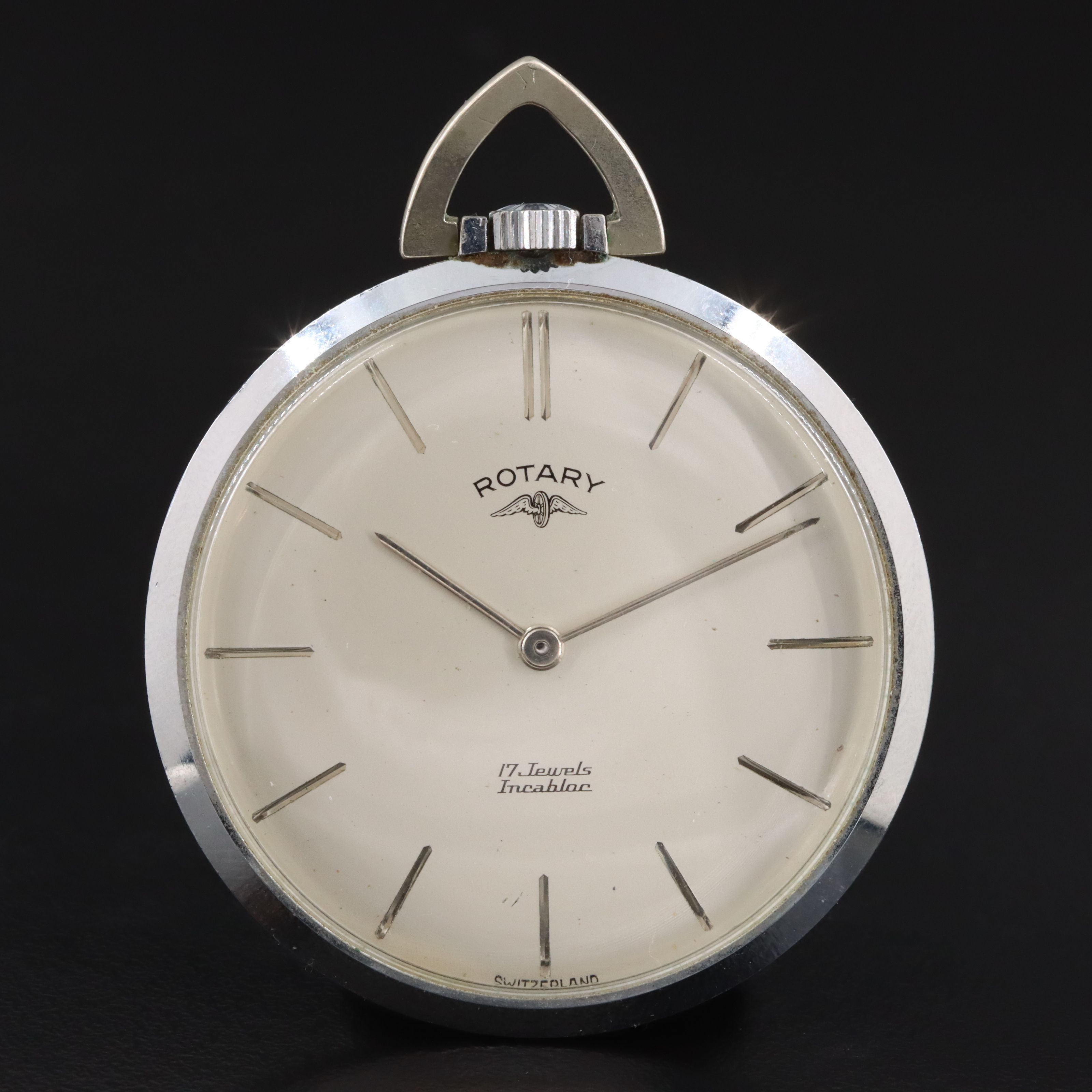 Rotary Open Face Vintage Pocket Watch c.1950s