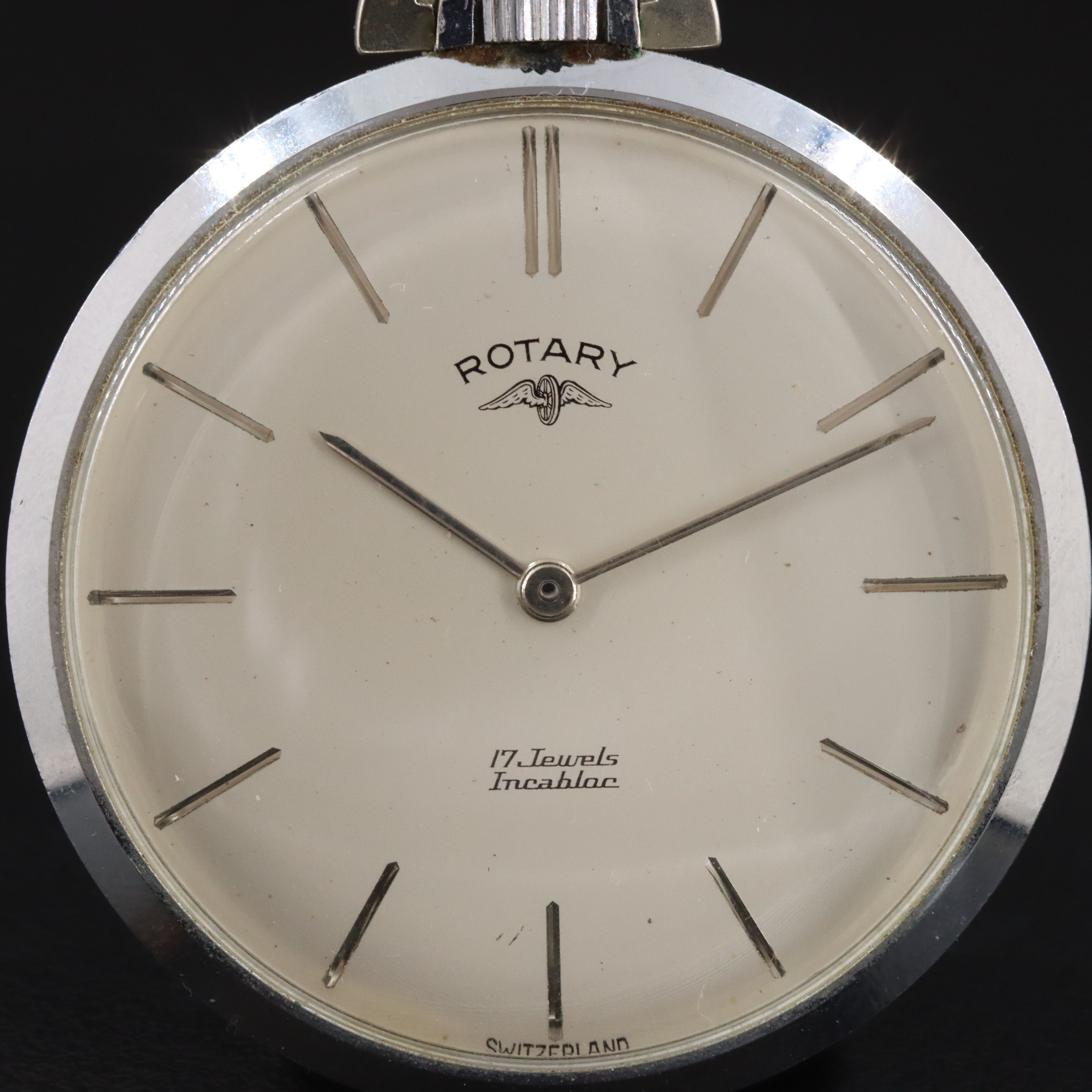 Rotary Open Face Vintage Pocket Watch c.1950s