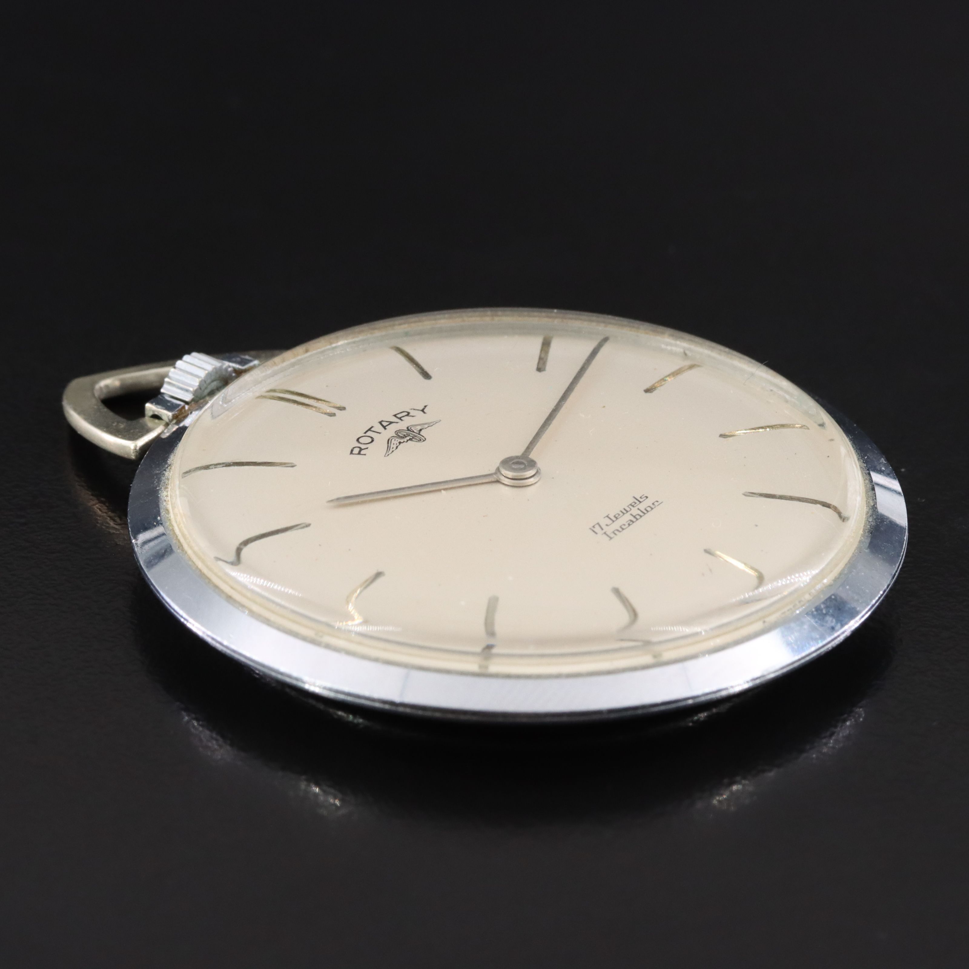 Rotary Open Face Vintage Pocket Watch c.1950s