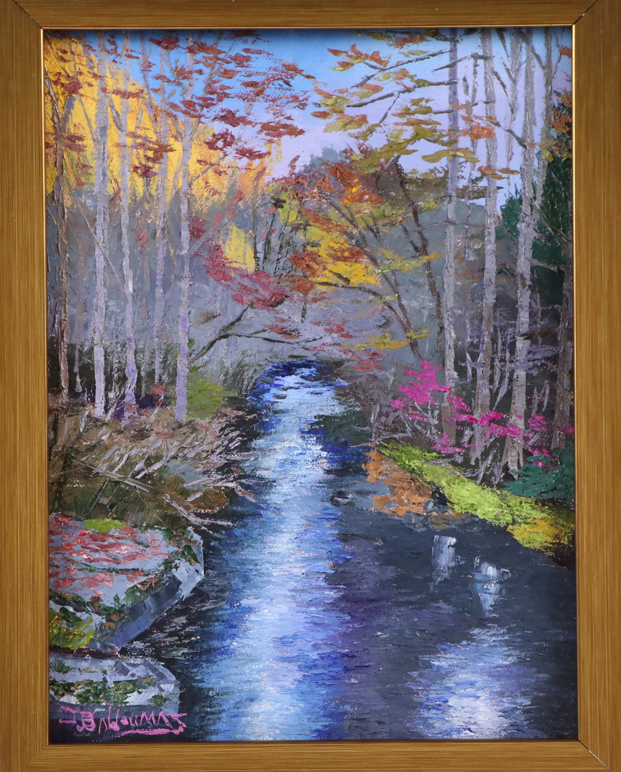 James Baldoumas Oil Painting "Autumn Brook," 2025