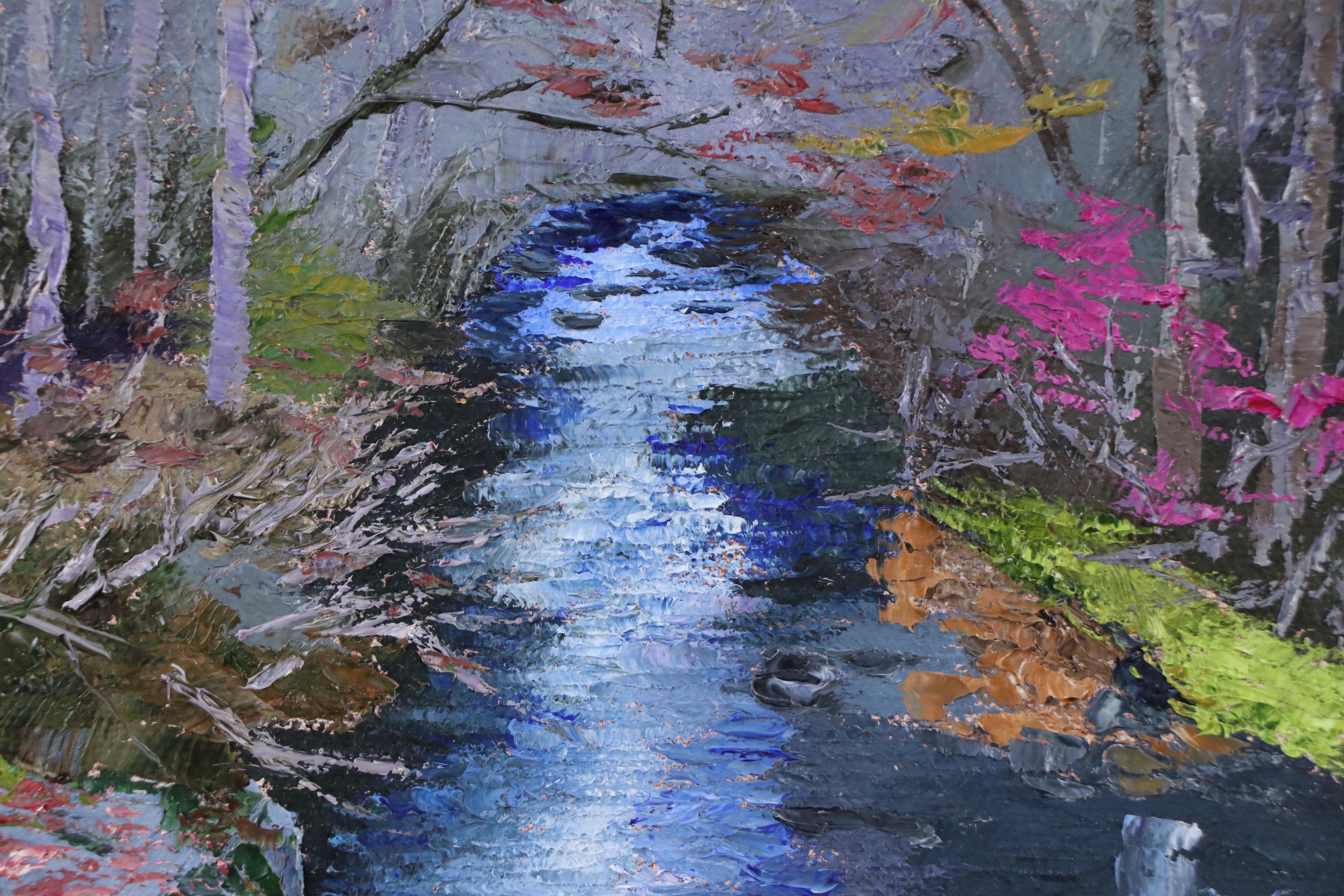 James Baldoumas Oil Painting "Autumn Brook," 2025