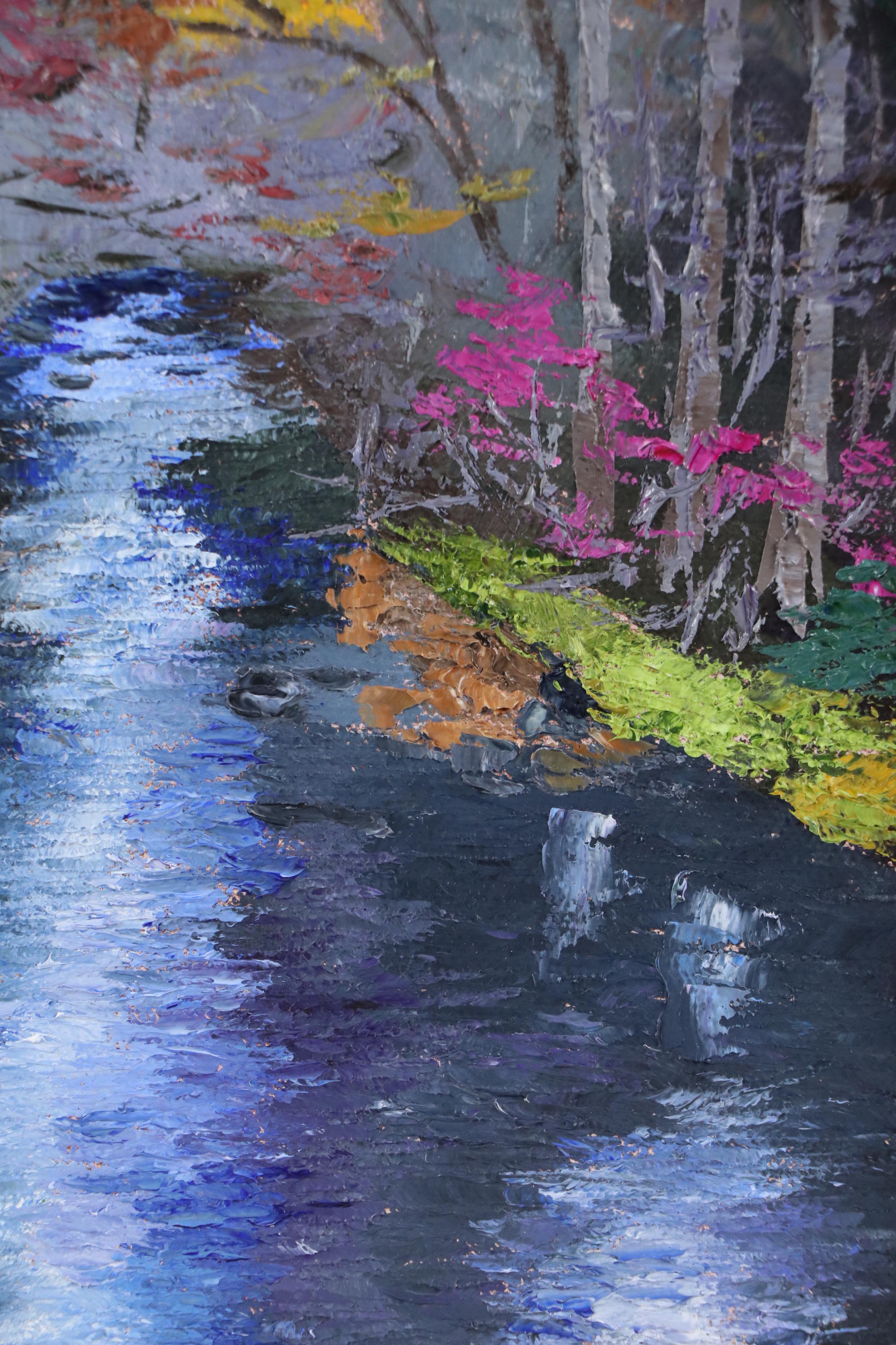 James Baldoumas Oil Painting "Autumn Brook," 2025